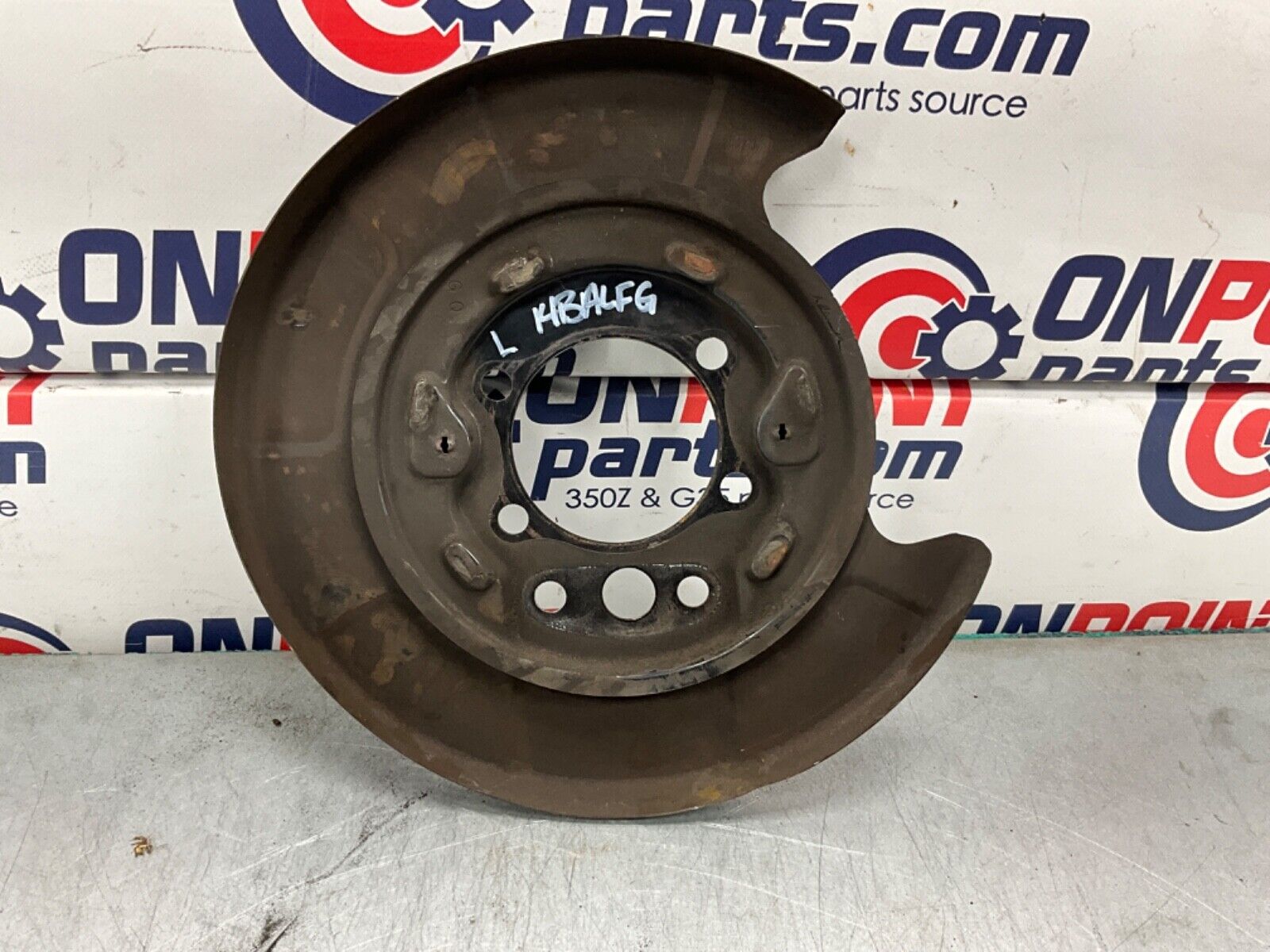 2004 Nissan Z33 350Z Driver Left Rear Brake Dust Shield Baffle Plate OEM 14BALFG - On Point Parts Inc