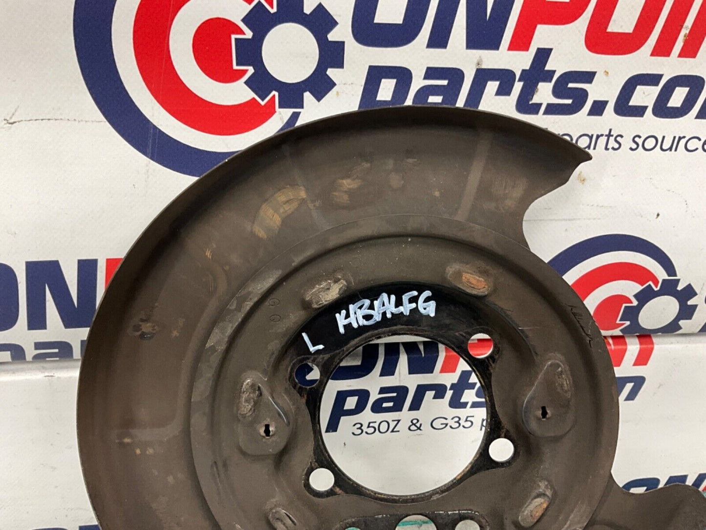 2004 Nissan Z33 350Z Driver Left Rear Brake Dust Shield Baffle Plate OEM 14BALFG - On Point Parts Inc
