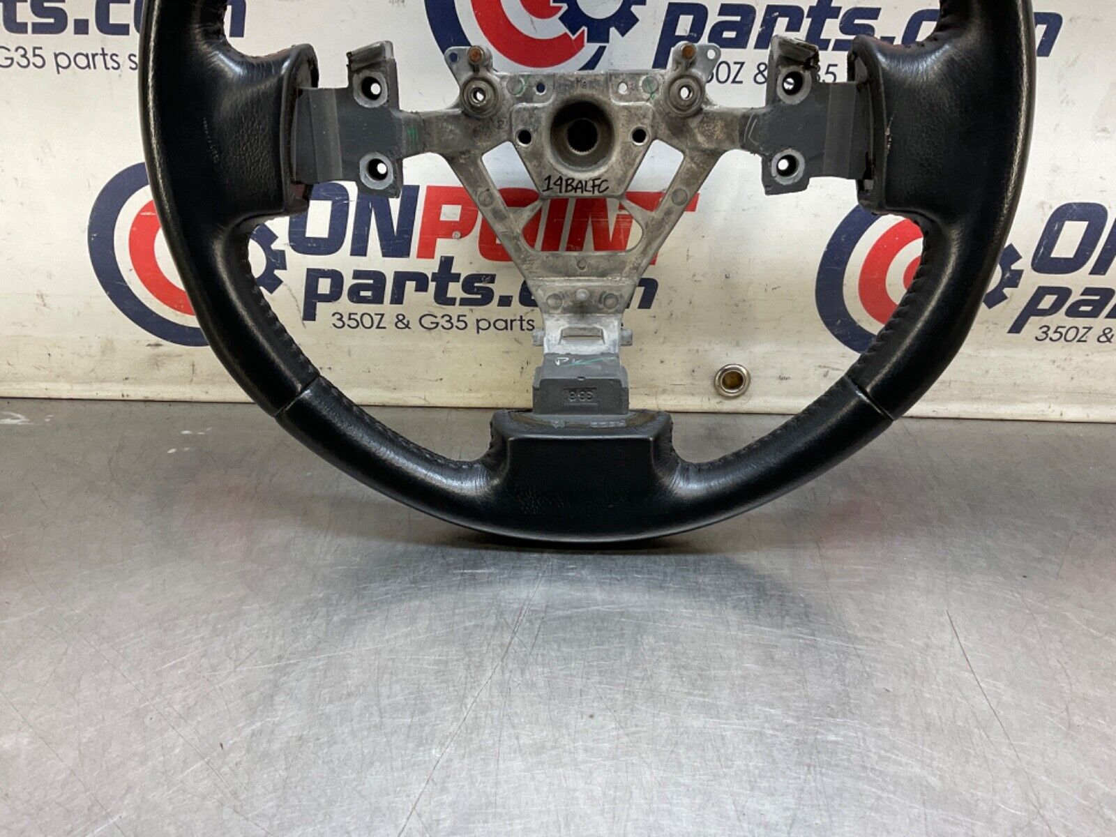 2004 Nissan Z33 350Z Leather Steering Wheel OEM 14BALFC - On Point Parts Inc