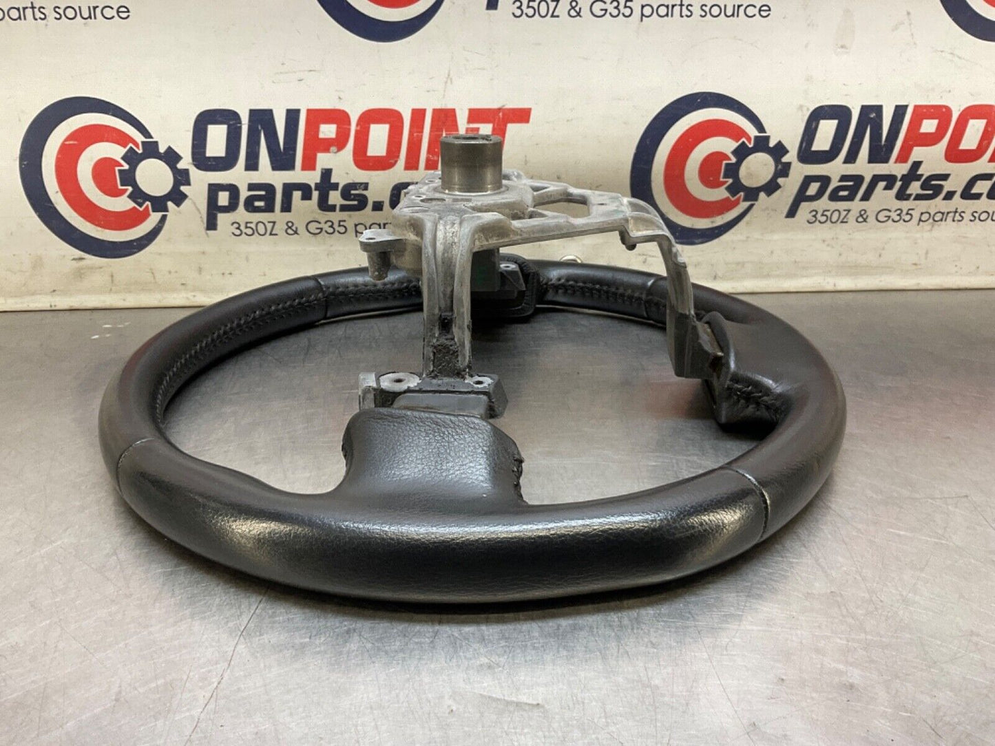 2004 Nissan Z33 350Z Leather Steering Wheel OEM 14BALFC - On Point Parts Inc