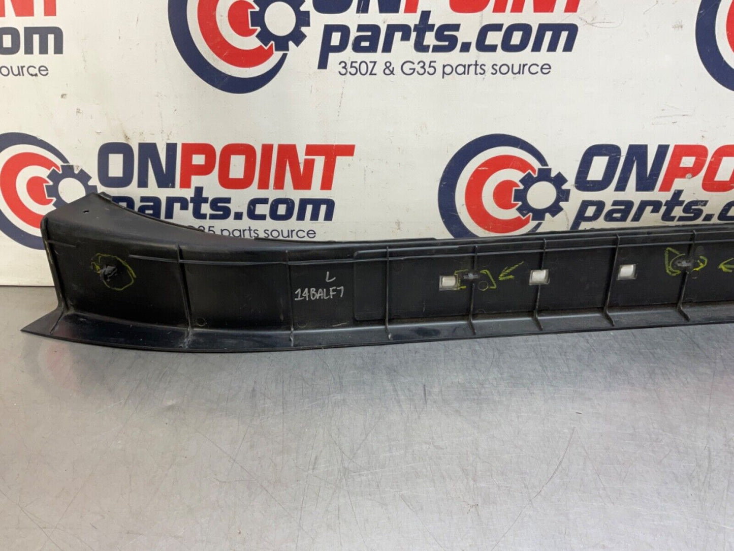 2004 Nissan Z33 350Z Driver Left Door Threshold Kick Plate Trim  OEM 14BALF7 - On Point Parts Inc