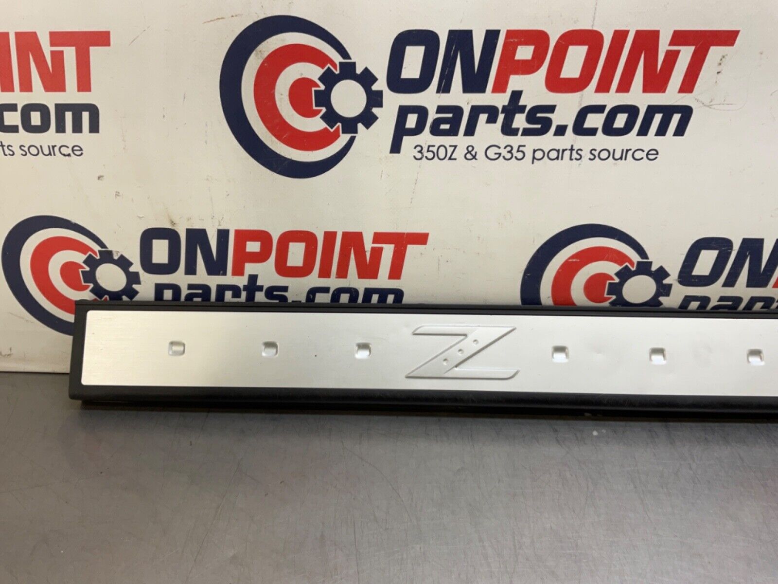 2004 Nissan Z33 350Z Driver Left Door Threshold Kick Plate Trim  OEM 14BALF7 - On Point Parts Inc