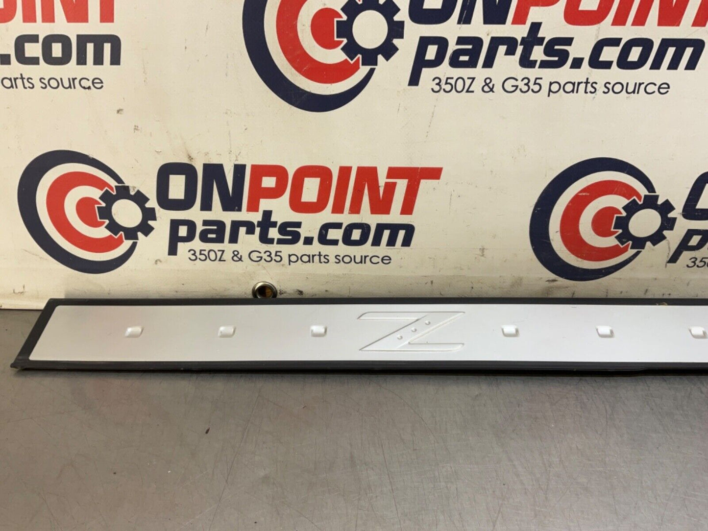 2004 Nissan Z33 350Z Passenger Right Door Threshold Kickplate Trim  OEM 14BALF7 - On Point Parts Inc