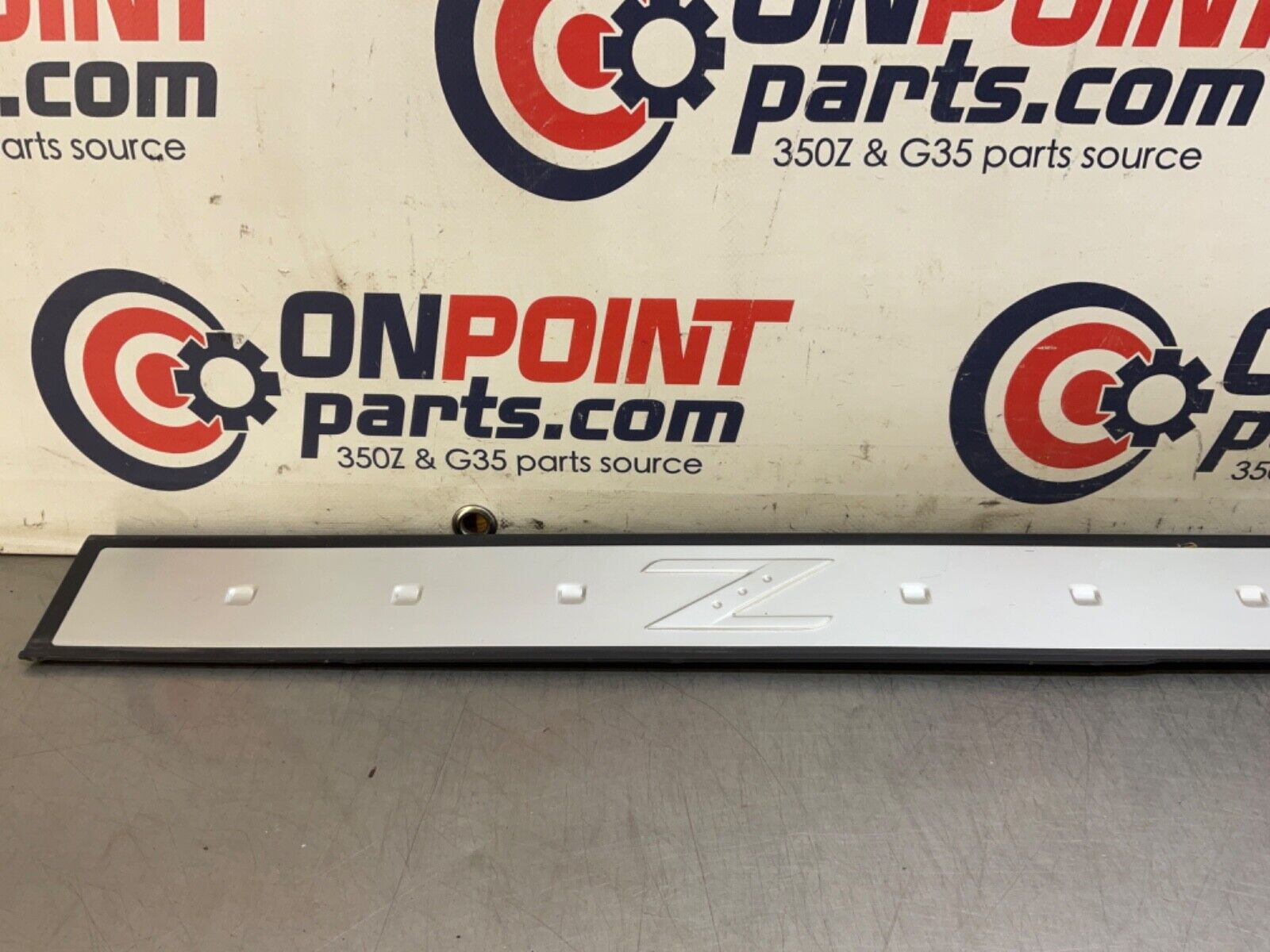 2004 Nissan Z33 350Z Passenger Right Door Threshold Kickplate Trim  OEM 14BALF7 - On Point Parts Inc