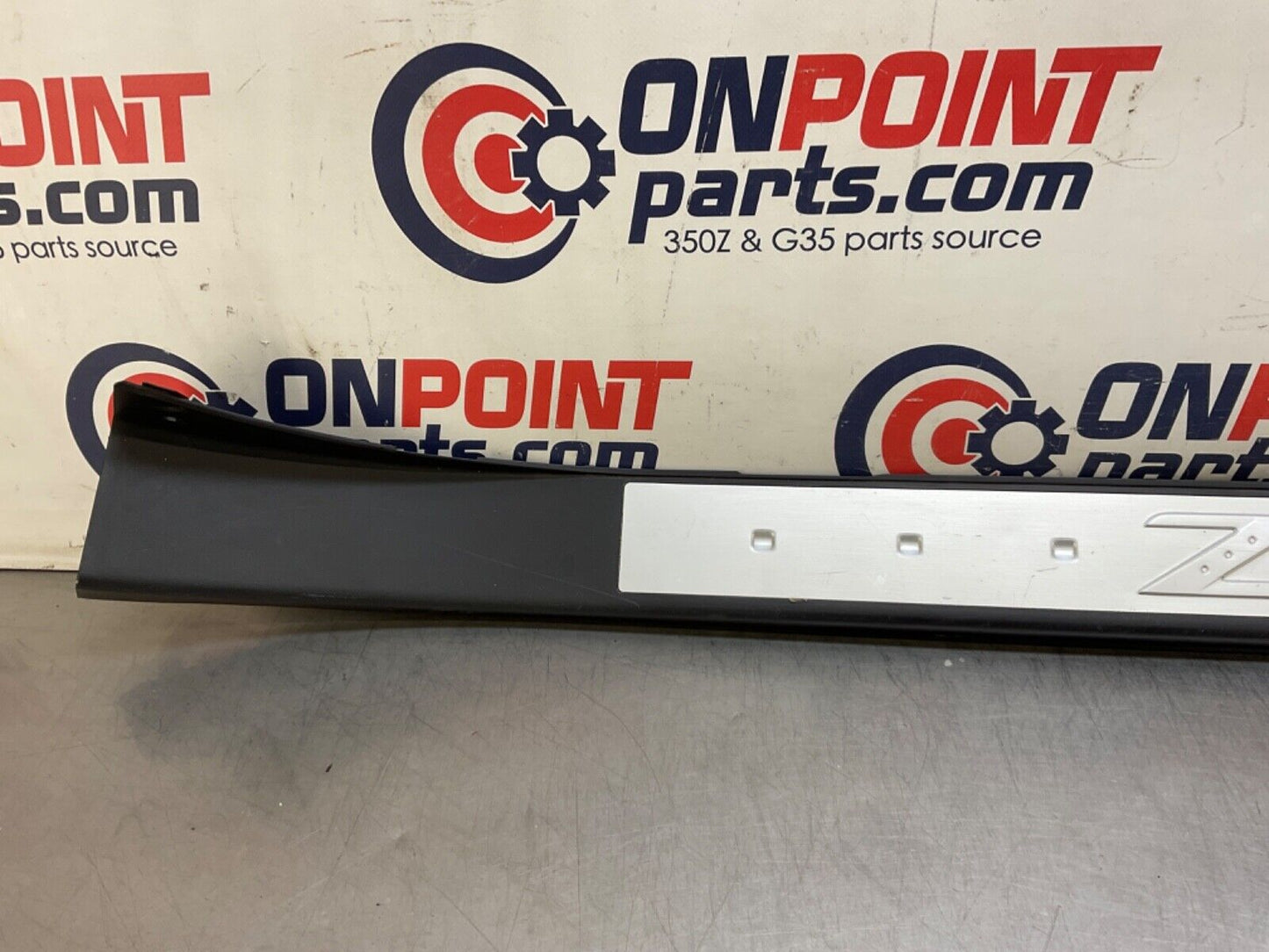 2004 Nissan Z33 350Z Passenger Right Door Threshold Kickplate Trim  OEM 14BALF7 - On Point Parts Inc