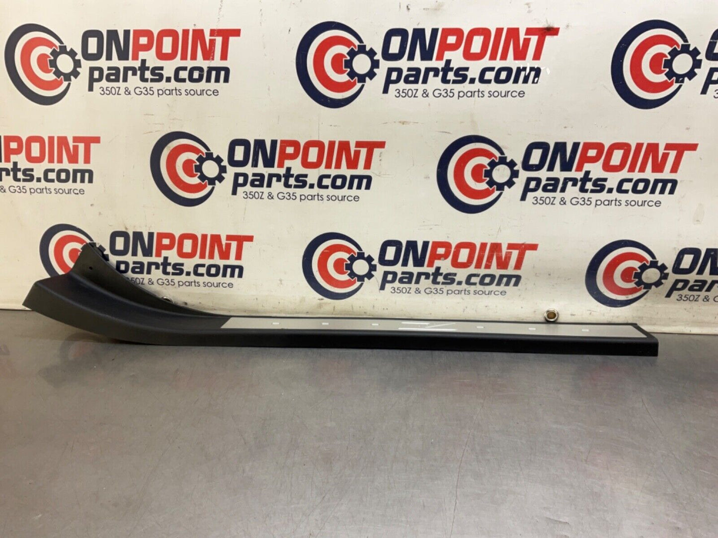 2004 Nissan Z33 350Z Passenger Right Door Threshold Kickplate Trim  OEM 14BALF7 - On Point Parts Inc