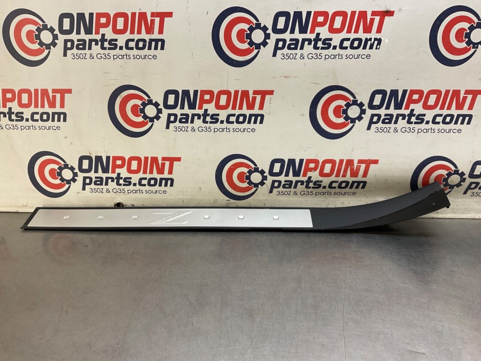 2004 Nissan Z33 350Z Passenger Right Door Threshold Kickplate Trim  OEM 14BALF7 - On Point Parts Inc