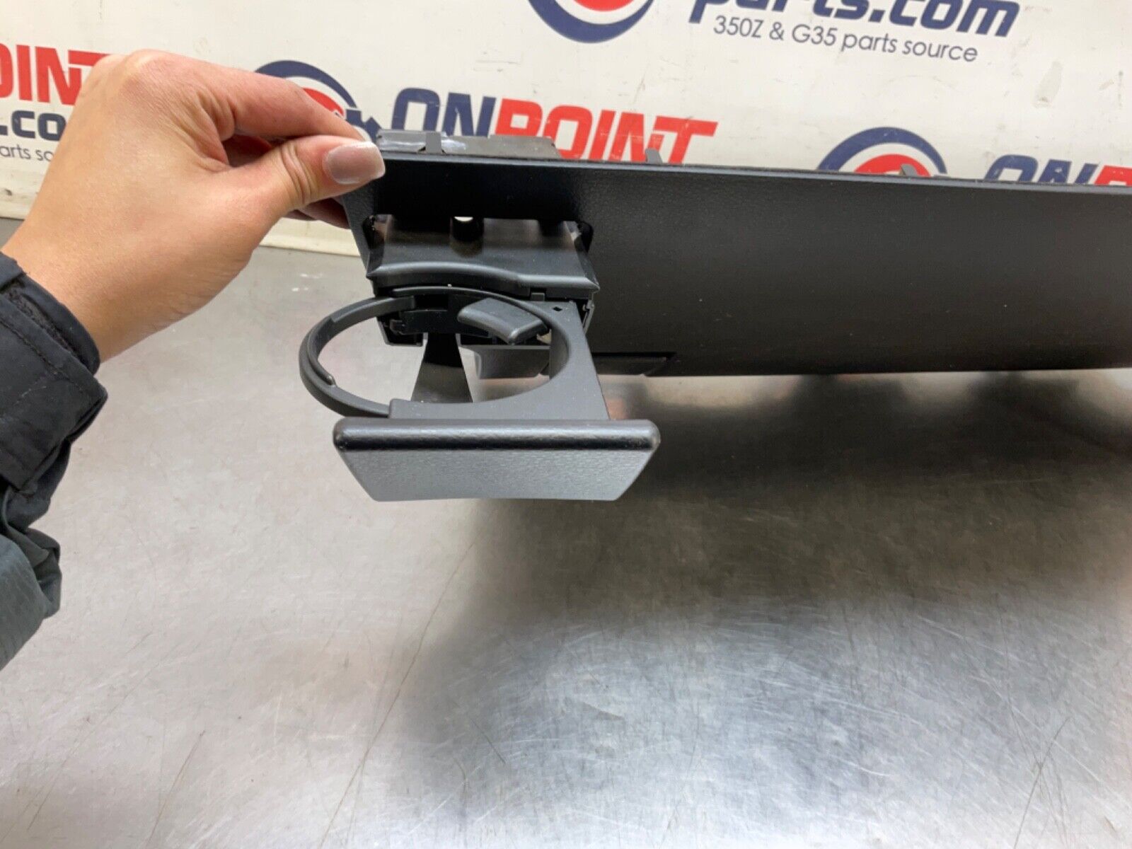 2004Nissan Z33 350Z Passenger Lower Dash Panel with Cup Holder 68108 OEM 14BALF7 - On Point Parts Inc