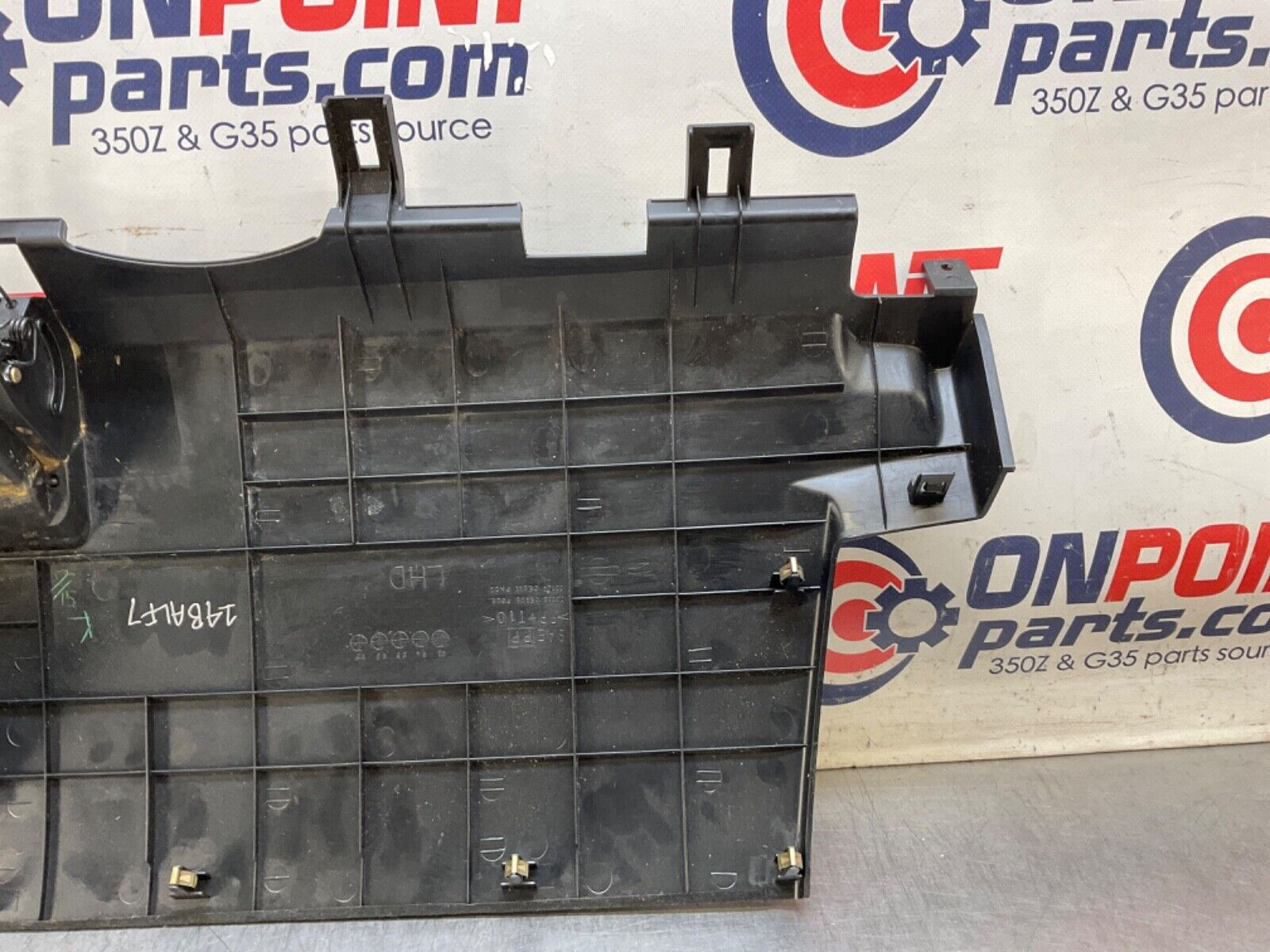 2004Nissan Z33 350Z Passenger Lower Dash Panel with Cup Holder 68108 OEM 14BALF7 - On Point Parts Inc