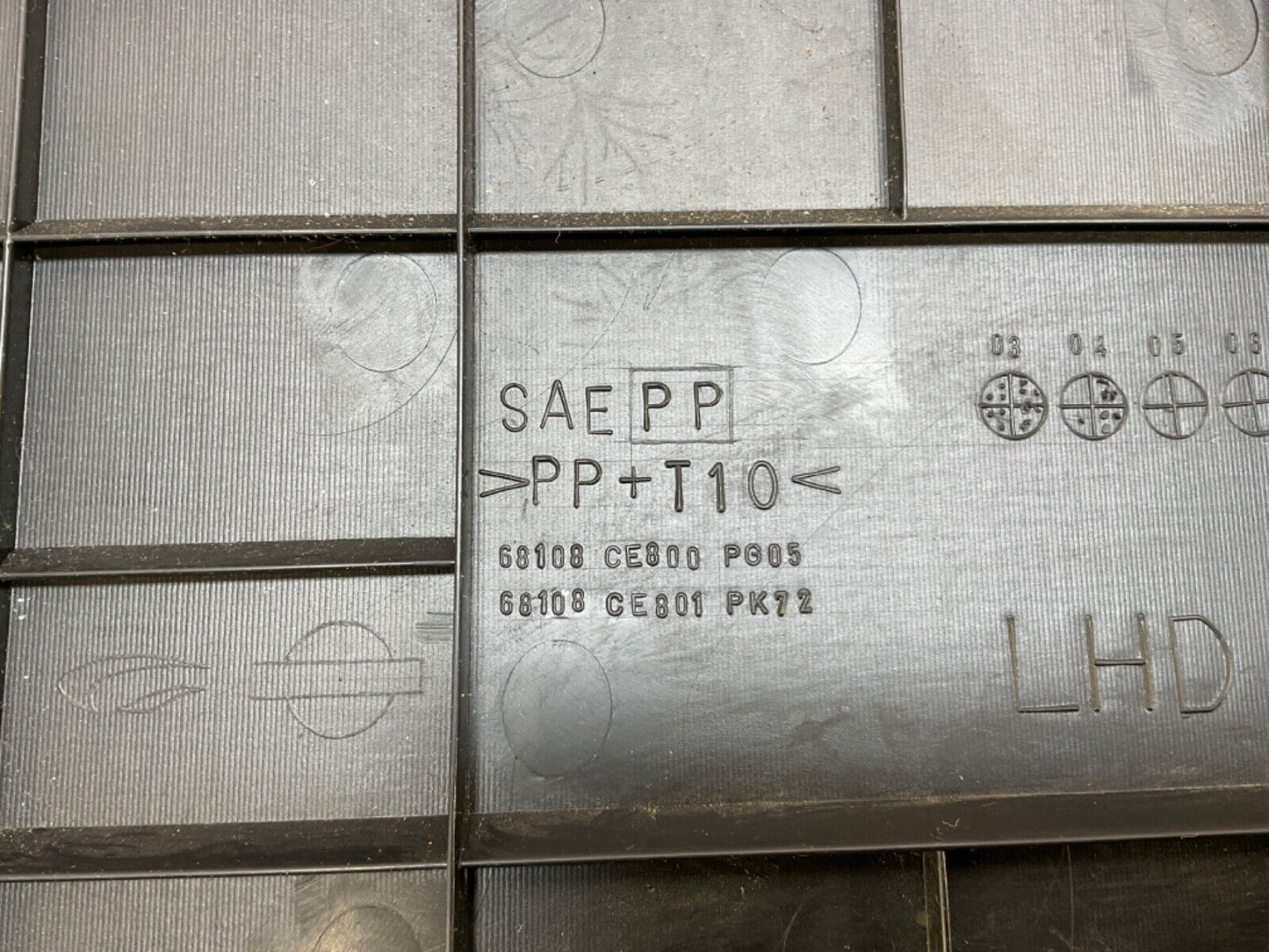 2004Nissan Z33 350Z Passenger Lower Dash Panel with Cup Holder 68108 OEM 14BALF7 - On Point Parts Inc