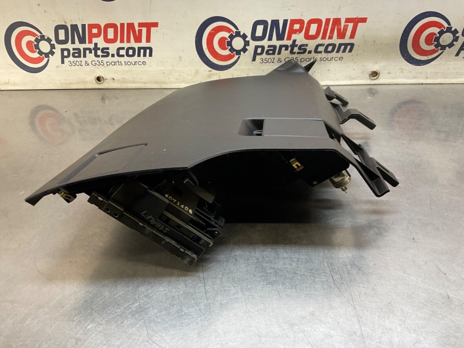 2004Nissan Z33 350Z Passenger Lower Dash Panel with Cup Holder 68108 OEM 14BALF7 - On Point Parts Inc