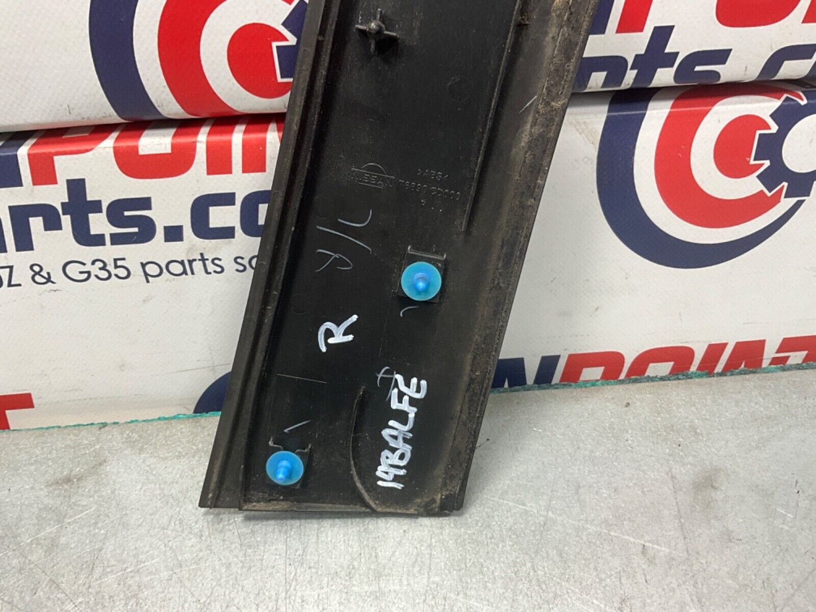 2004 Nissan Z33 350Z Passenger Right Exterior B Pillar Trim 76890 OEM 14BALFE - On Point Parts Inc