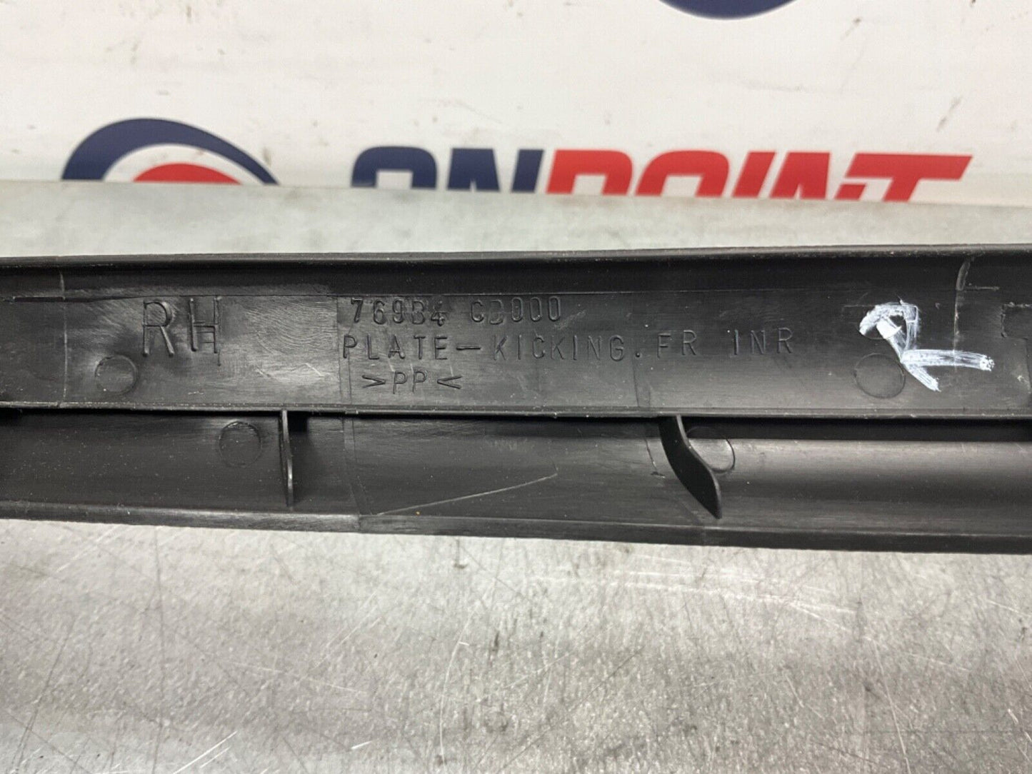 2004 Nissan Z33 350Z Passenger Right Door Threshold Sill Trim 769B4 OEM 14BALF7 - On Point Parts Inc
