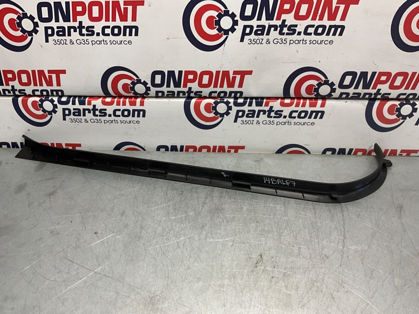 2004 Nissan Z33 350Z Passenger Right Door Threshold Sill Trim 769B4 OEM 14BALF7 - On Point Parts Inc