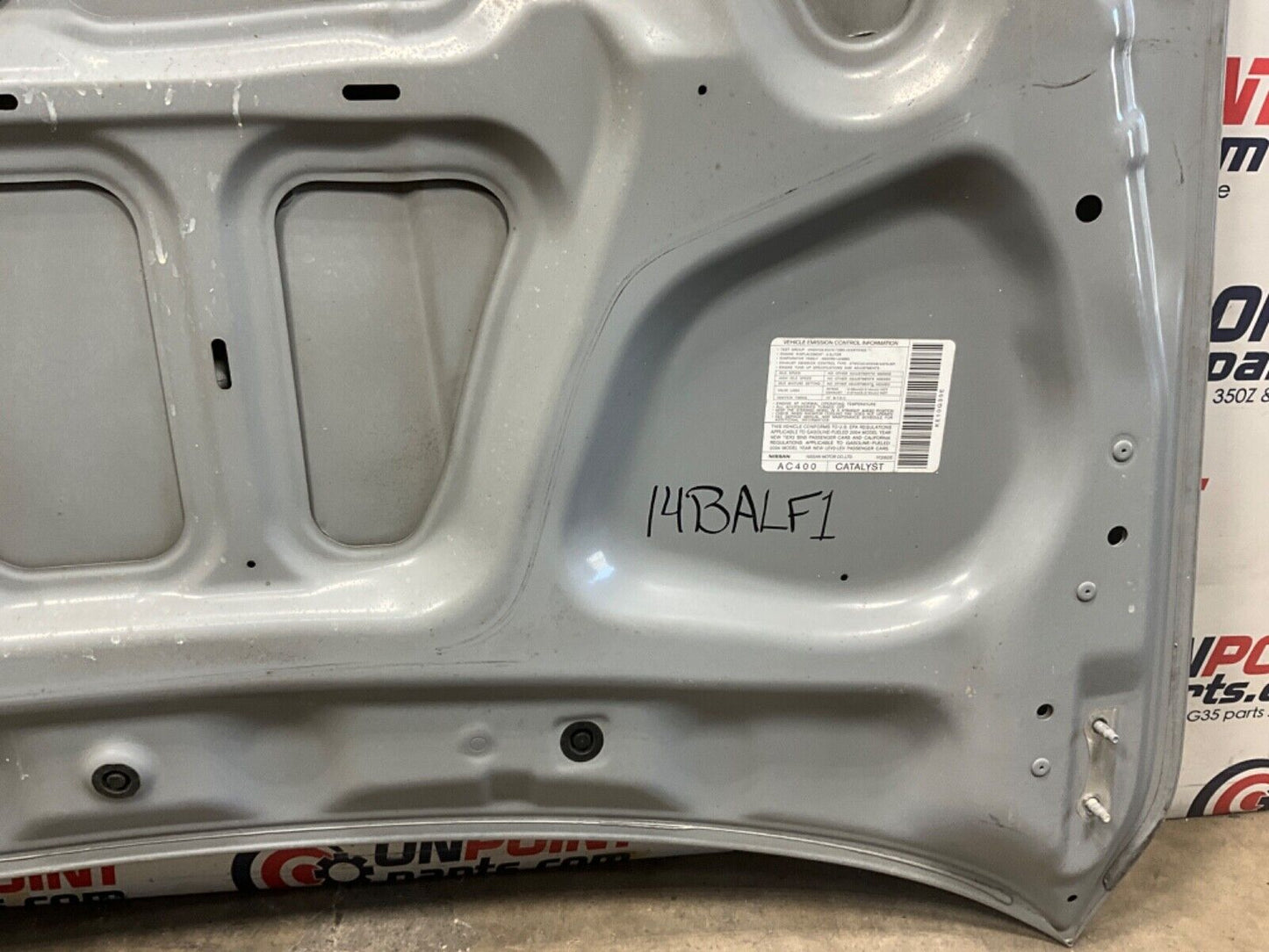 2004 Nissan Z33 350Z Front Hood Panel Bonnet OEM 14BALF1 - On Point Parts Inc
