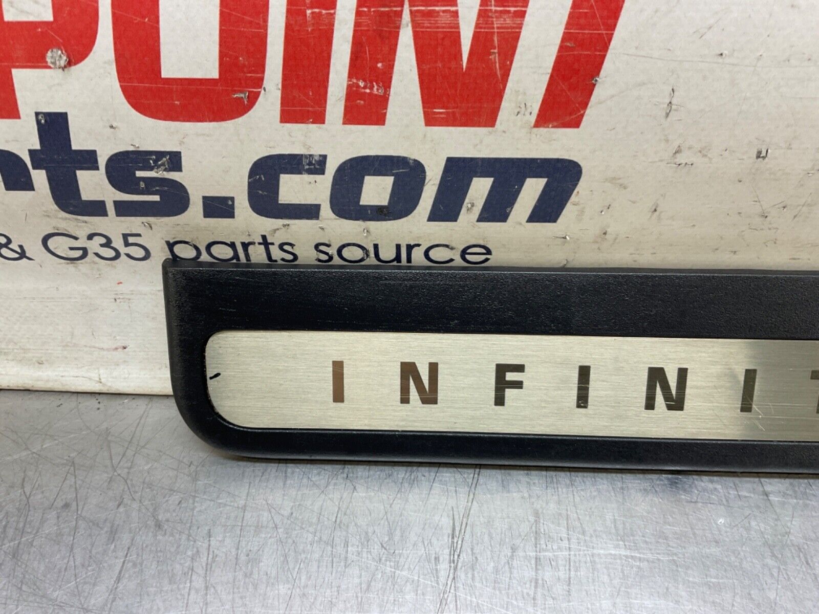 09 Infiniti V36 G37 Driver Rear Door Threshold Kick Plate Trim 769B2 OEM 12BAWFA - On Point Parts Inc