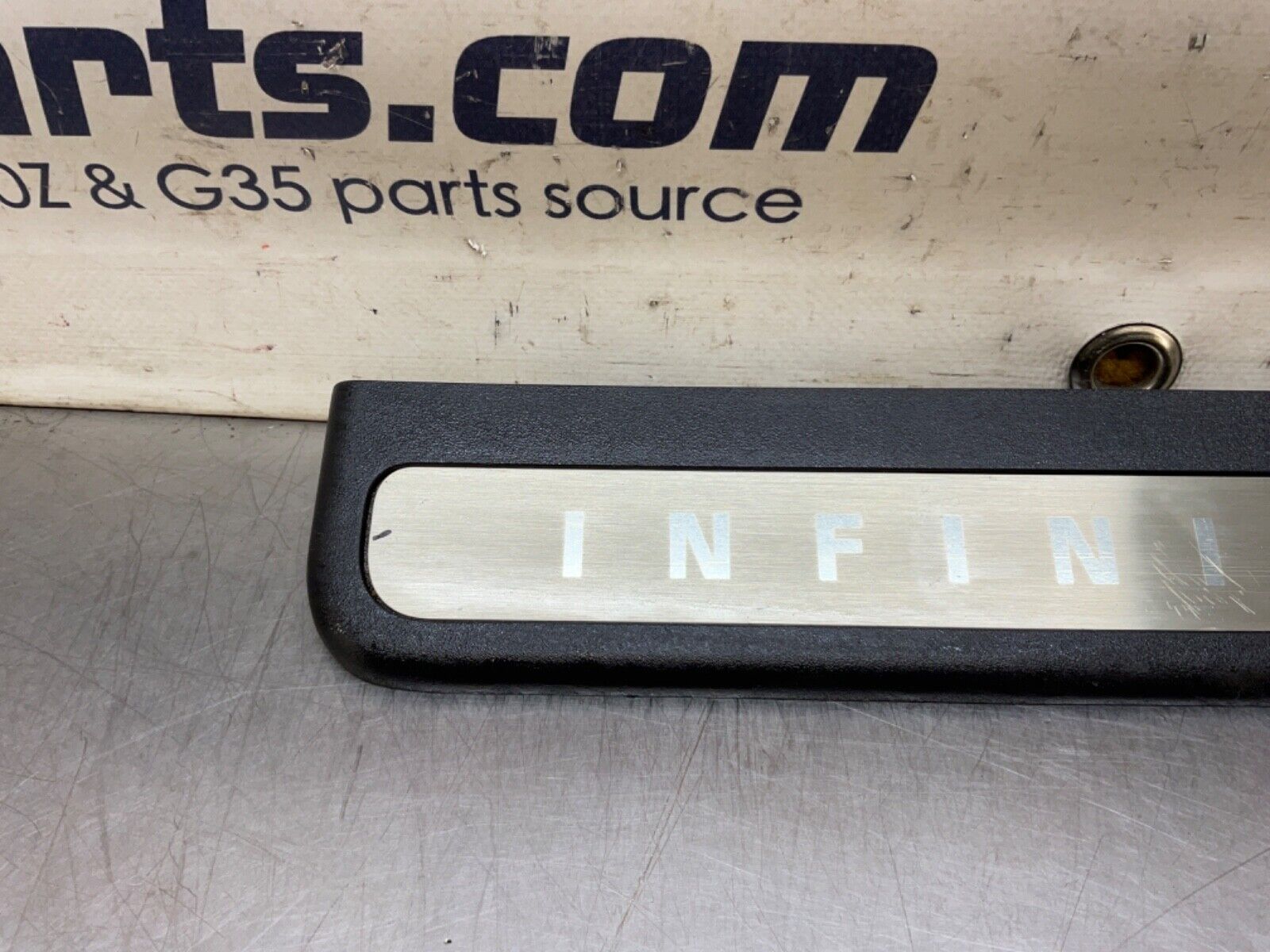 09 Infiniti V36 G37 Driver Rear Door Threshold Kick Plate Trim 769B2 OEM 12BAWFA - On Point Parts Inc