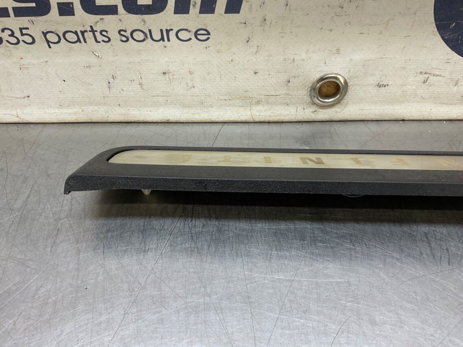 09 Infiniti V36 G37 Driver Rear Door Threshold Kick Plate Trim 769B2 OEM 12BAWFA - On Point Parts Inc