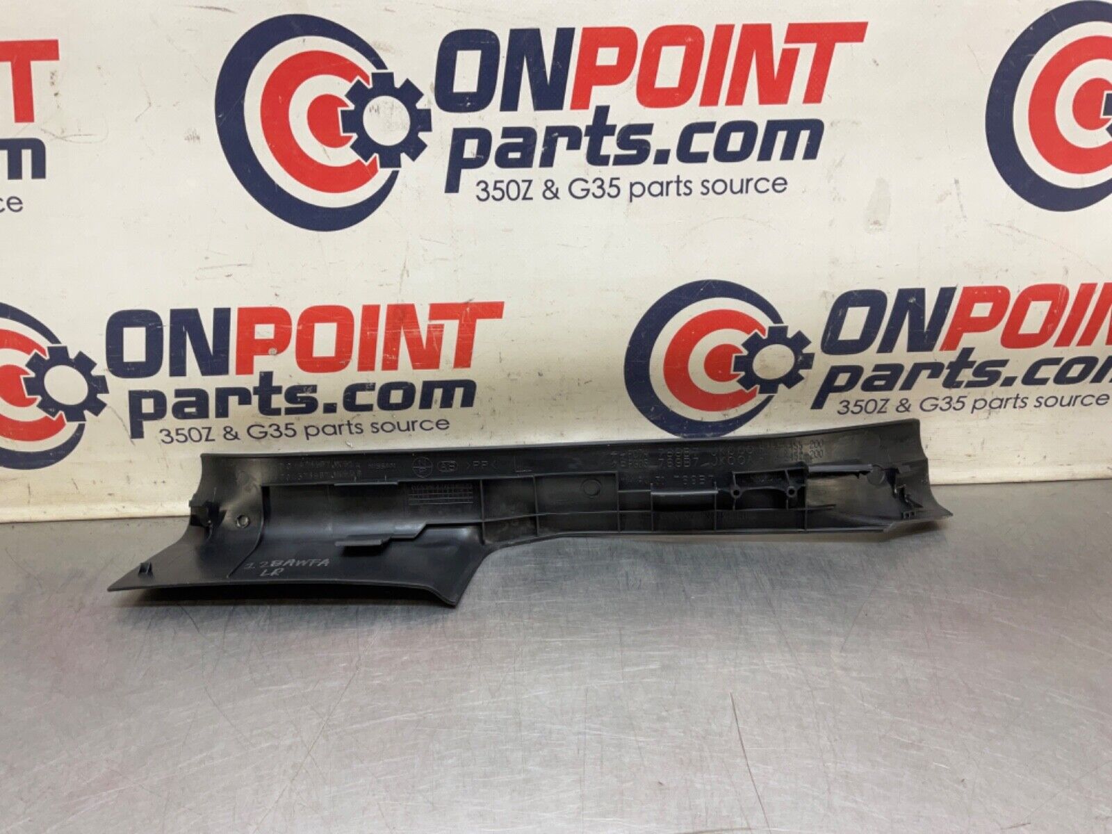 2009Infiniti V36 G37 Driver Left Rear Door Threshold Sill Trim 769B7 OEM 12BAWFA - On Point Parts Inc