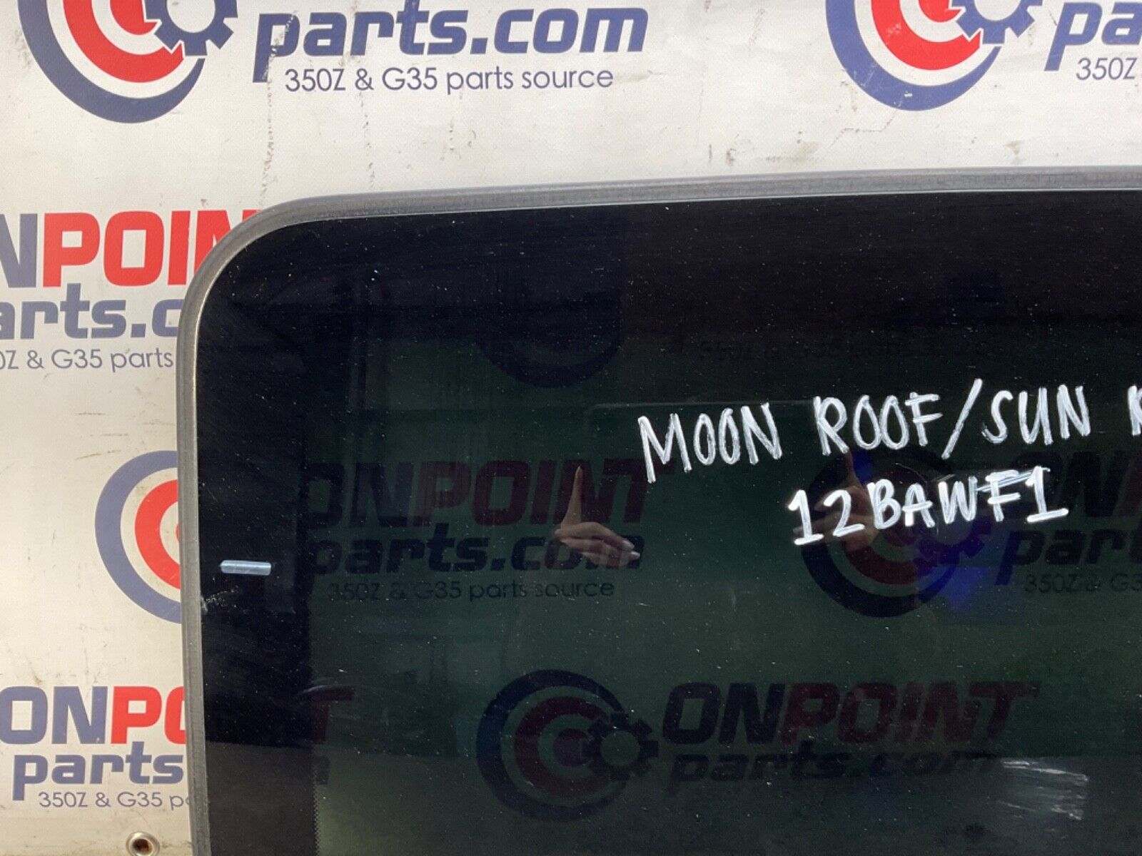 2009 Infiniti V36 G37 Moon Roof Sun Roof Glass OEM 12BAWF1 - On Point Parts Inc