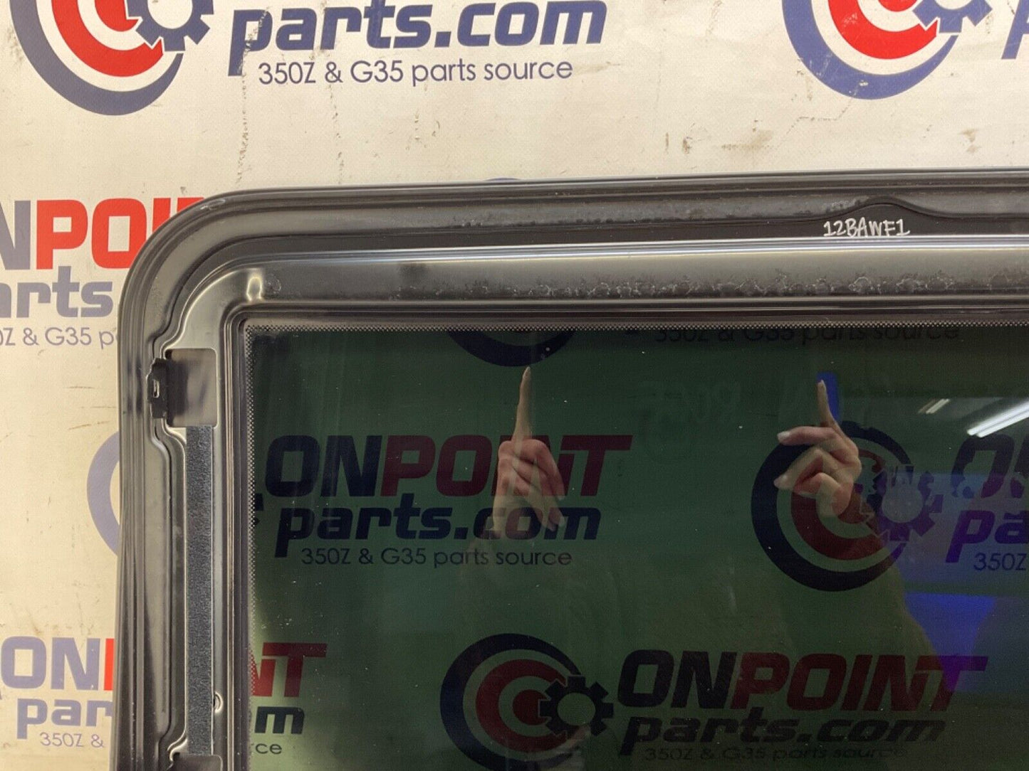 2009 Infiniti V36 G37 Moon Roof Sun Roof Glass OEM 12BAWF1 - On Point Parts Inc