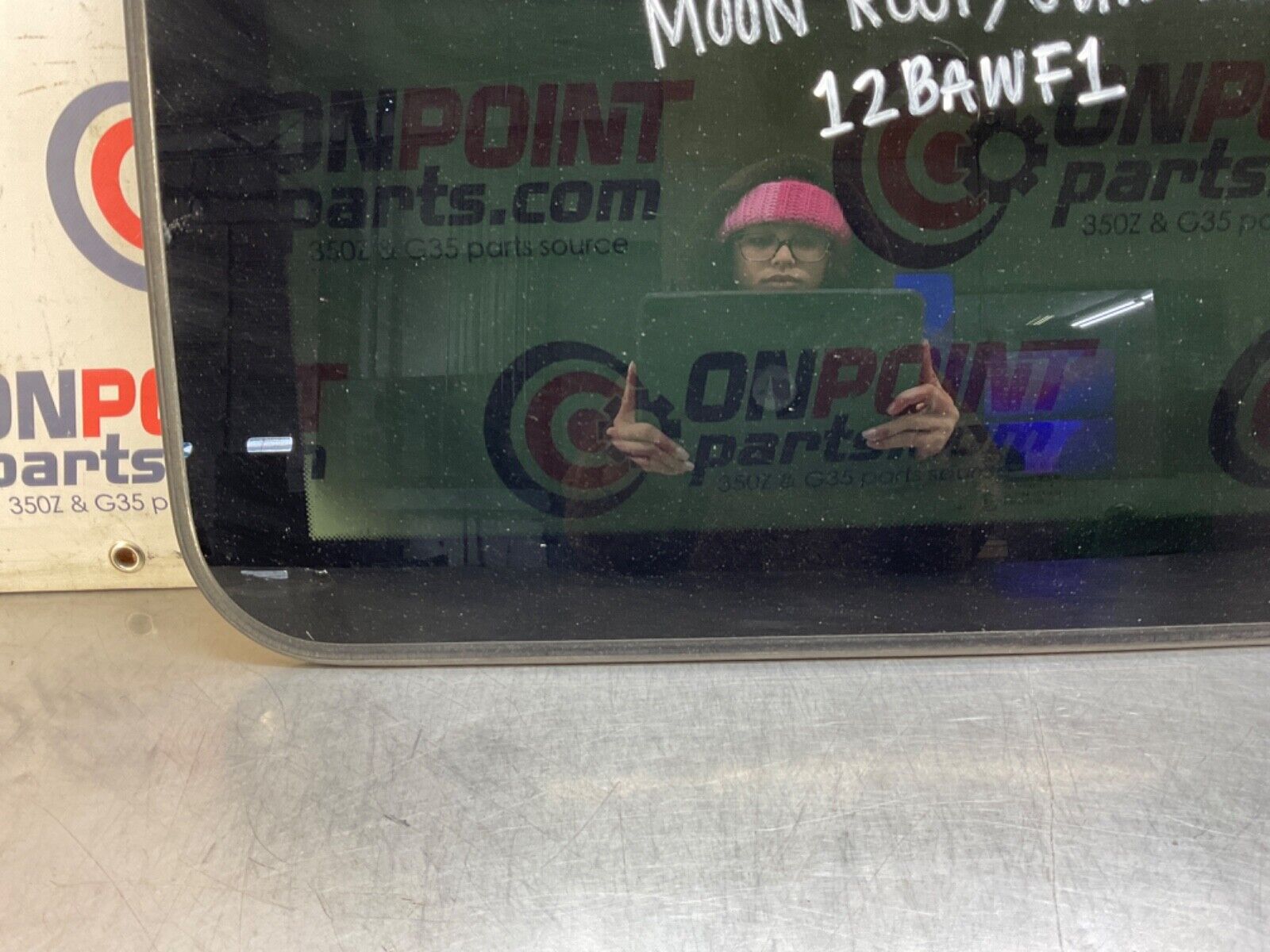 2009 Infiniti V36 G37 Moon Roof Sun Roof Glass OEM 12BAWF1 - On Point Parts Inc