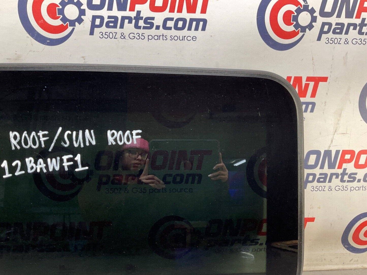 2009 Infiniti V36 G37 Moon Roof Sun Roof Glass OEM 12BAWF1 - On Point Parts Inc