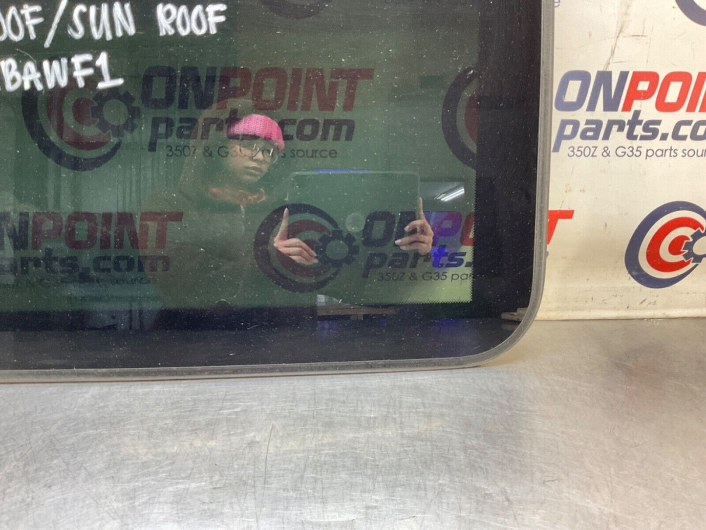 2009 Infiniti V36 G37 Moon Roof Sun Roof Glass OEM 12BAWF1 - On Point Parts Inc