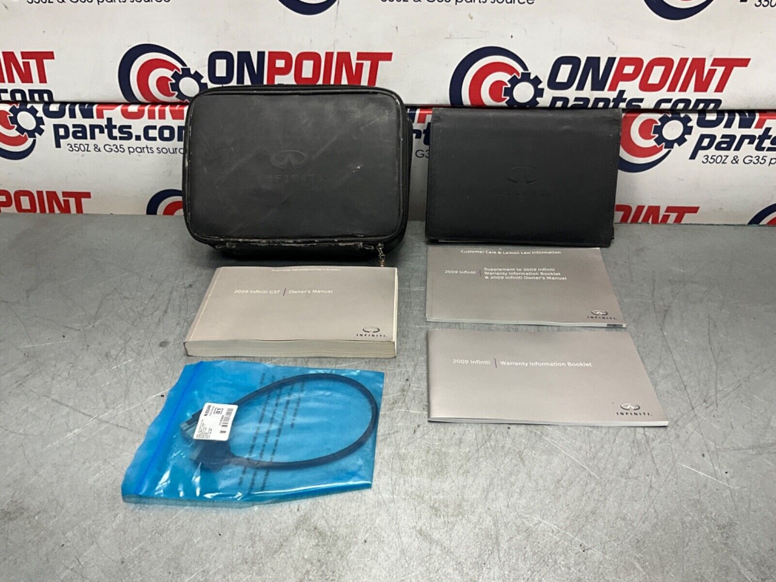 2009 Infiniti V36 G37 Original Owners Manual and Case OEM 12BAWFC - On Point Parts Inc