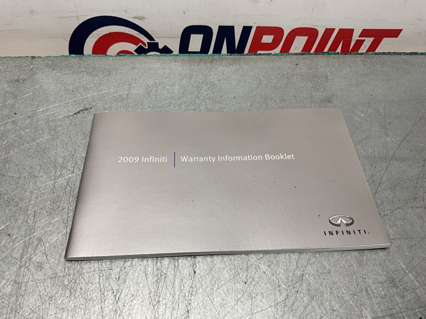 2009 Infiniti V36 G37 Original Owners Manual and Case OEM 12BAWFC - On Point Parts Inc
