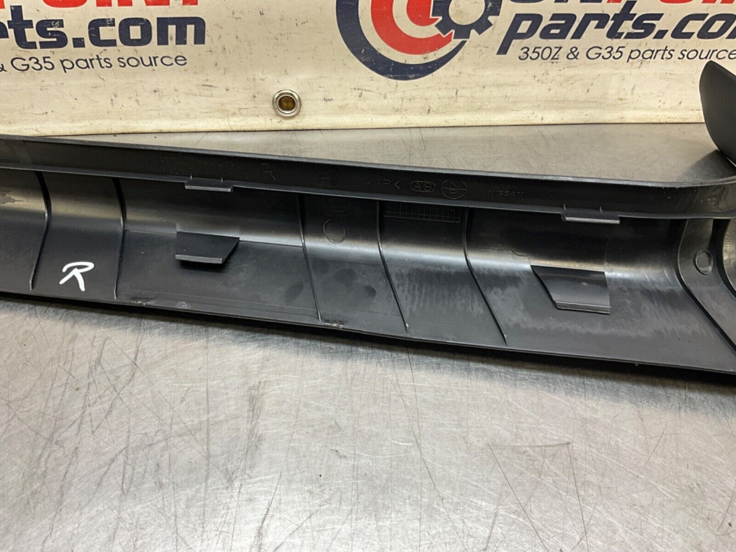 2009 Infiniti G37 Sedan Passenger Right Front Door Sill Trim OEM 12BAWF7 - On Point Parts Inc