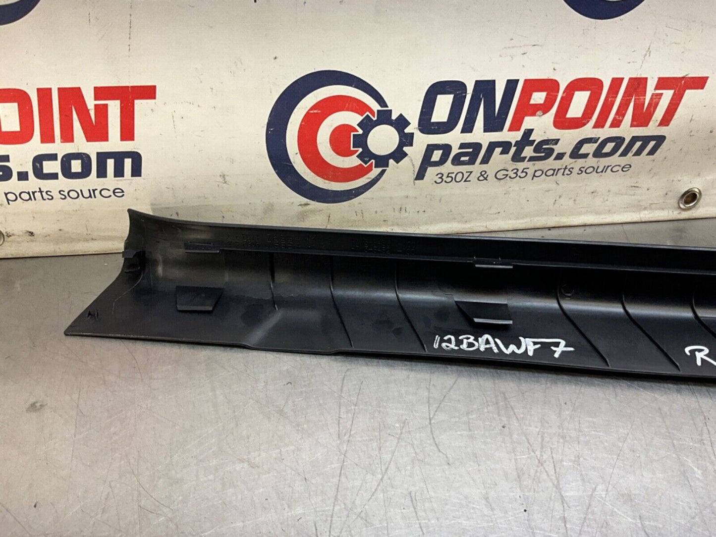 2009 Infiniti G37 Sedan Passenger Right Front Door Sill Trim OEM 12BAWF7 - On Point Parts Inc