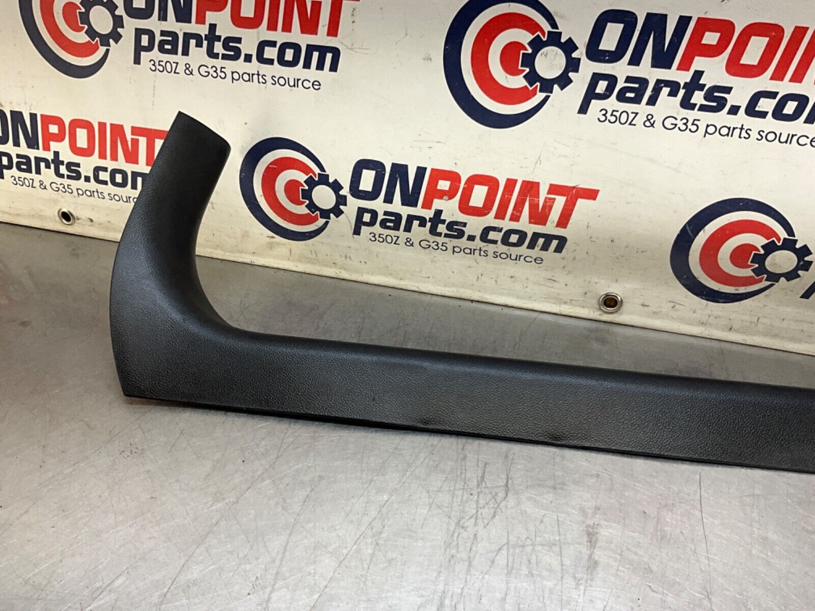 2009 Infiniti G37 Sedan Passenger Right Front Door Sill Trim OEM 12BAWF7 - On Point Parts Inc