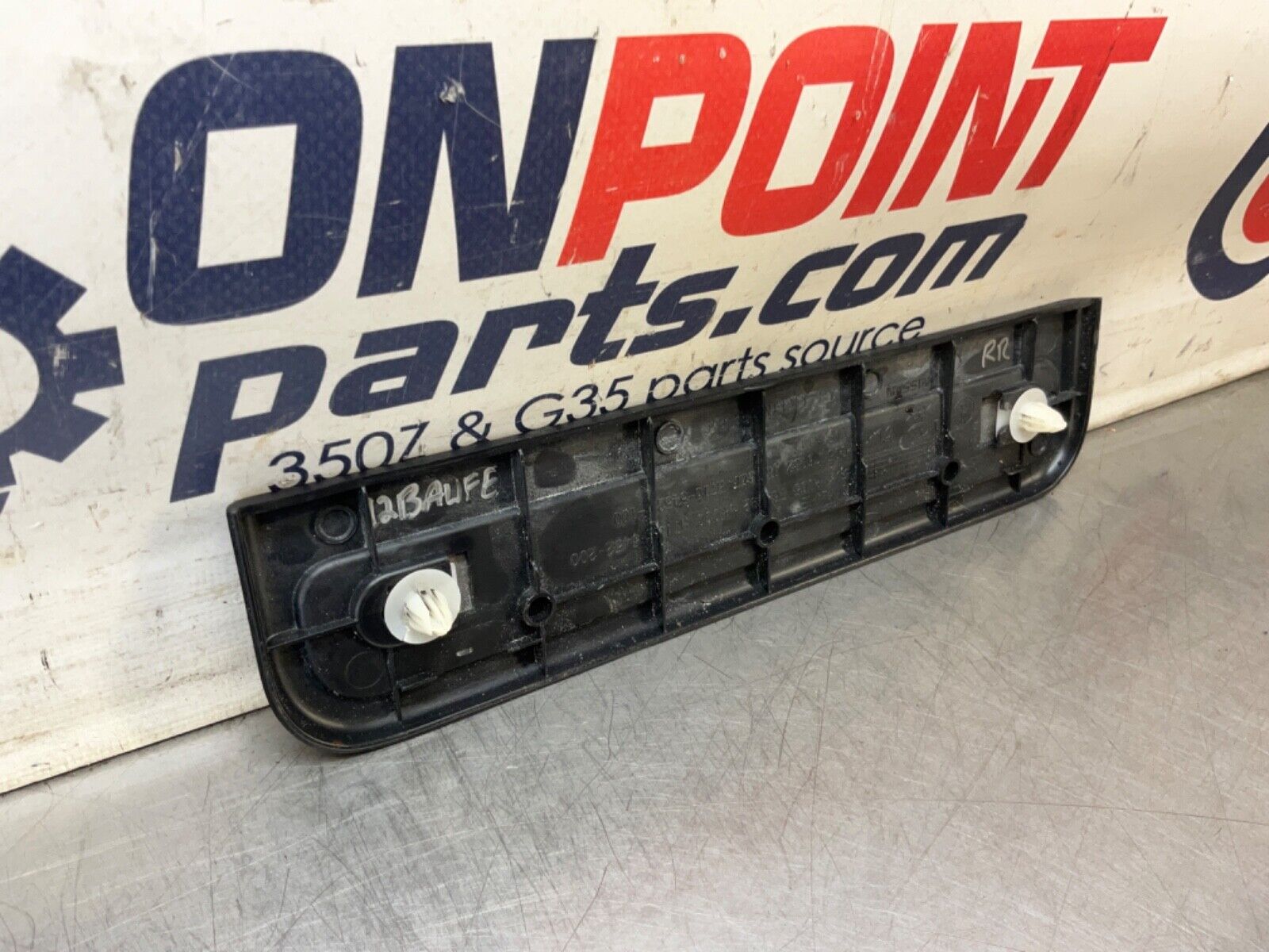 2009 Infiniti V36 G37 Passenger Right Rear Door Jamb Kick Plate Trim OEM 12BAWFE - On Point Parts Inc