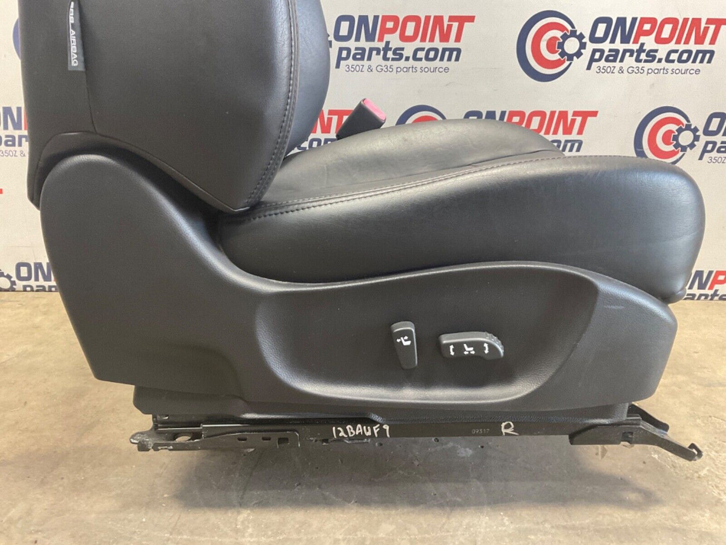 2009 Infiniti V36 G37 Passenger Right Front Sedan Leather Power Seat OEM 12BAWF9 - On Point Parts Inc