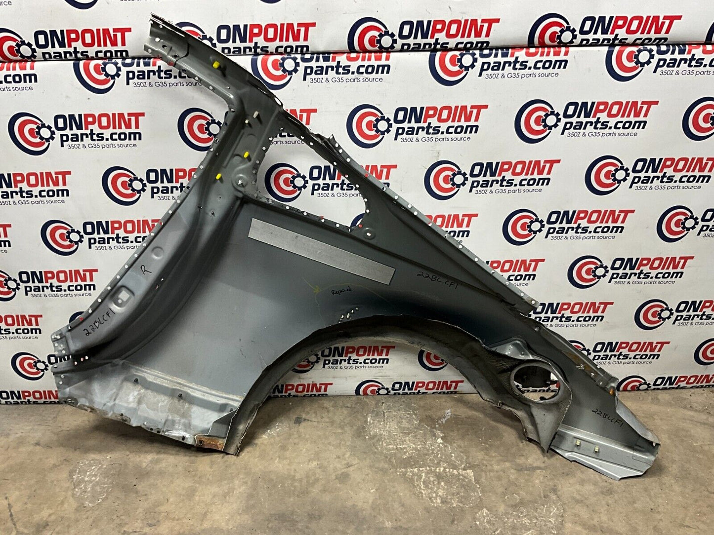 2004 Nissan Z33 350Z Passenger Right Rear Fender Quarter Panel OEM 22BLCF5 - On Point Parts Inc