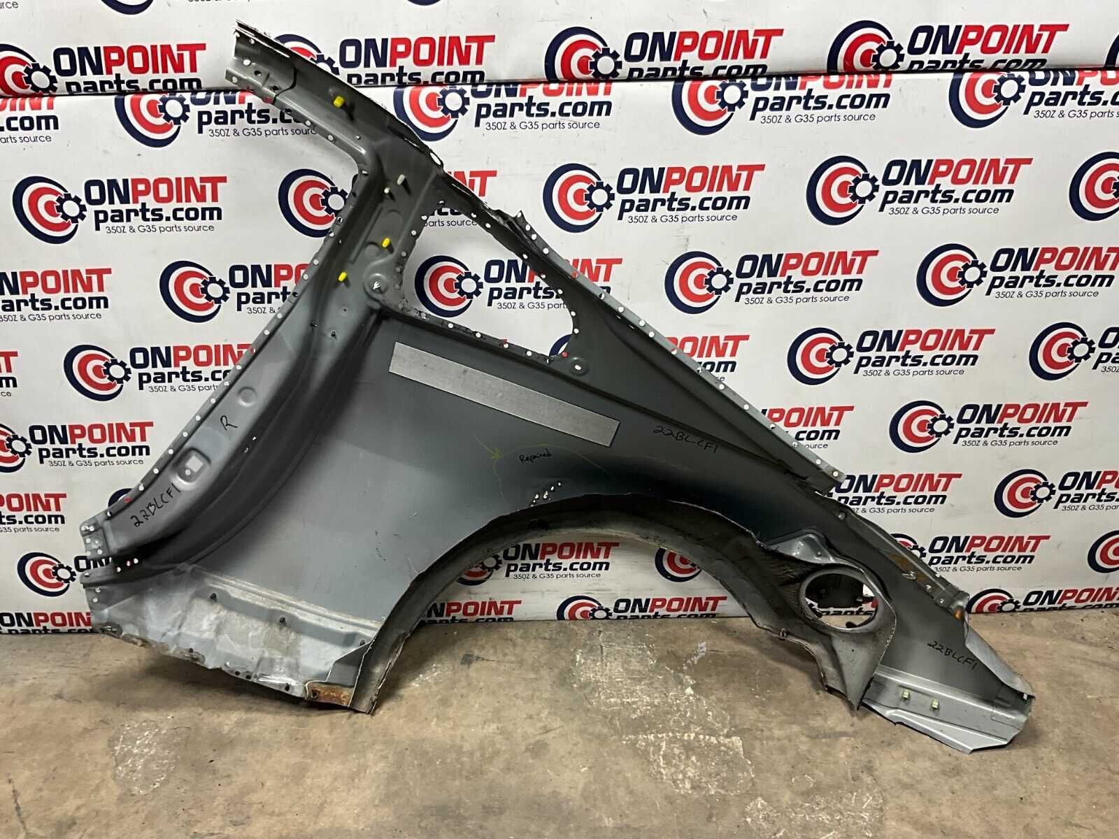 2004 Nissan Z33 350Z Passenger Right Rear Fender Quarter Panel OEM 22BLCF5 - On Point Parts Inc