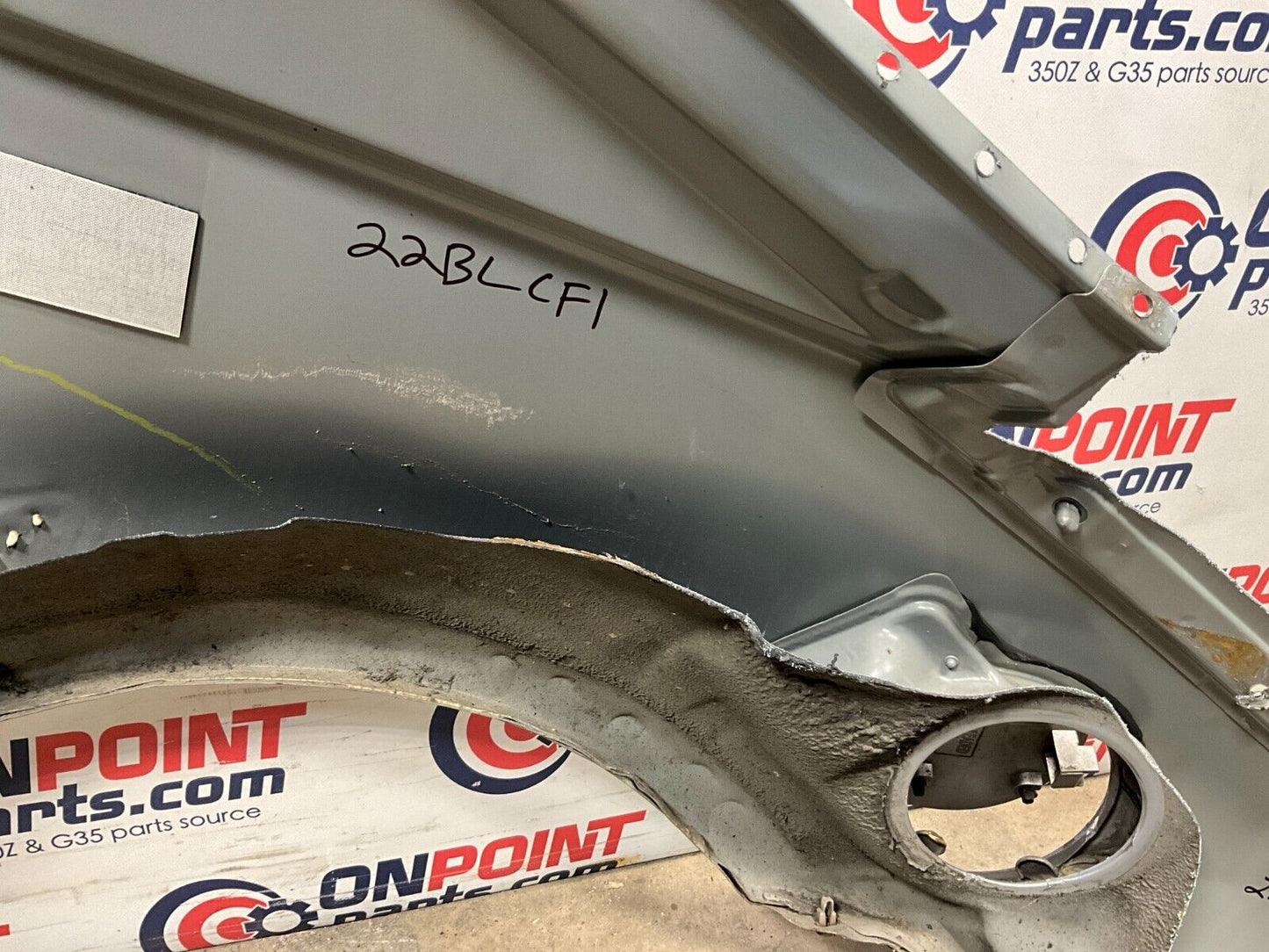 2004 Nissan Z33 350Z Passenger Right Rear Fender Quarter Panel OEM 22BLCF5 - On Point Parts Inc