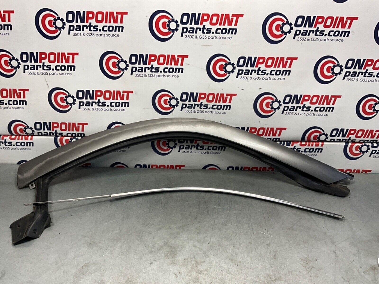 2007 Nissan Z33 350Z Passenger Right Exterior A Pillar Trim Complete OEM 25BBMF2 - On Point Parts Inc