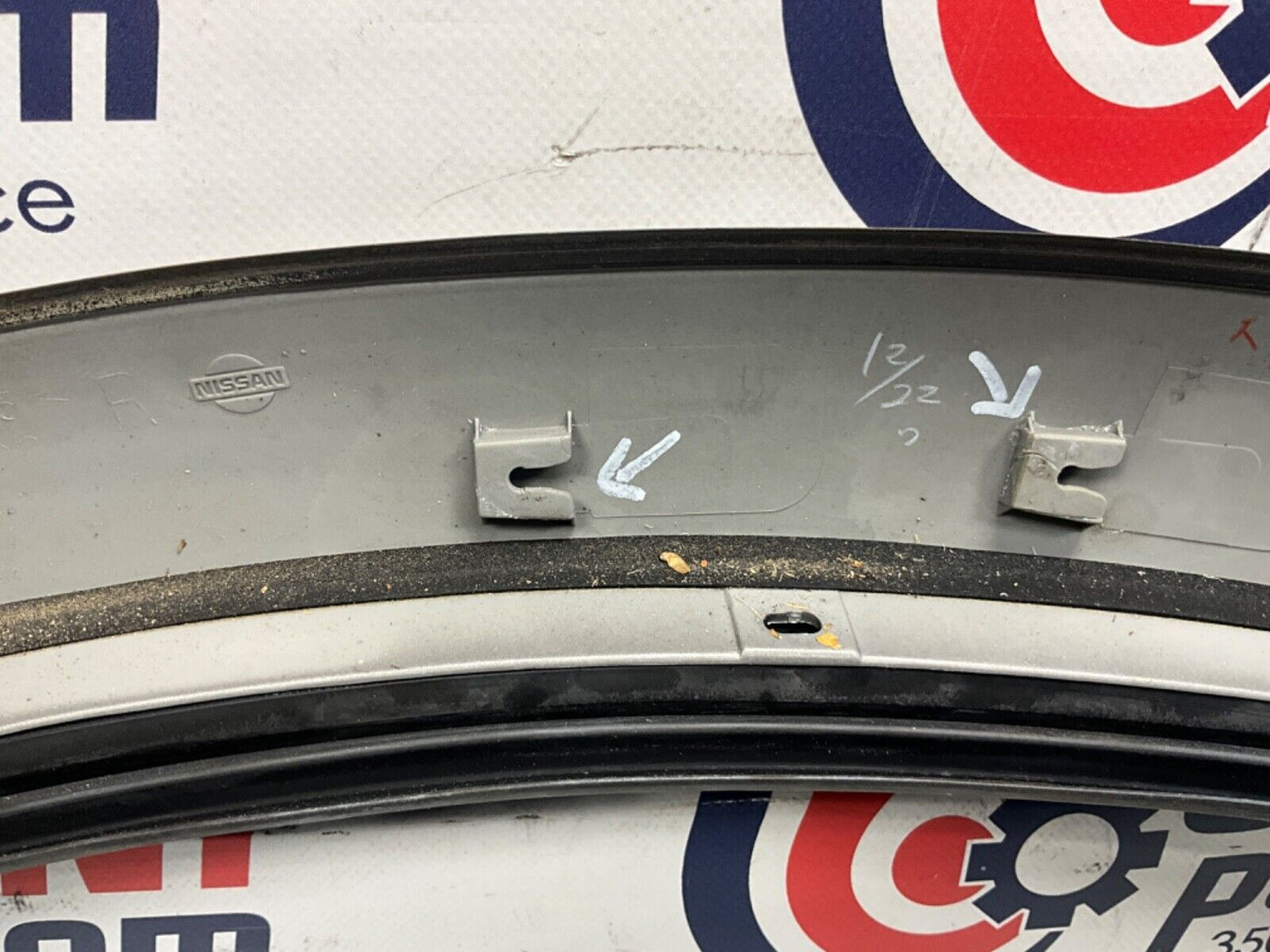 2007 Nissan Z33 350Z Passenger Right Exterior A Pillar Trim Complete OEM 25BBMF2 - On Point Parts Inc