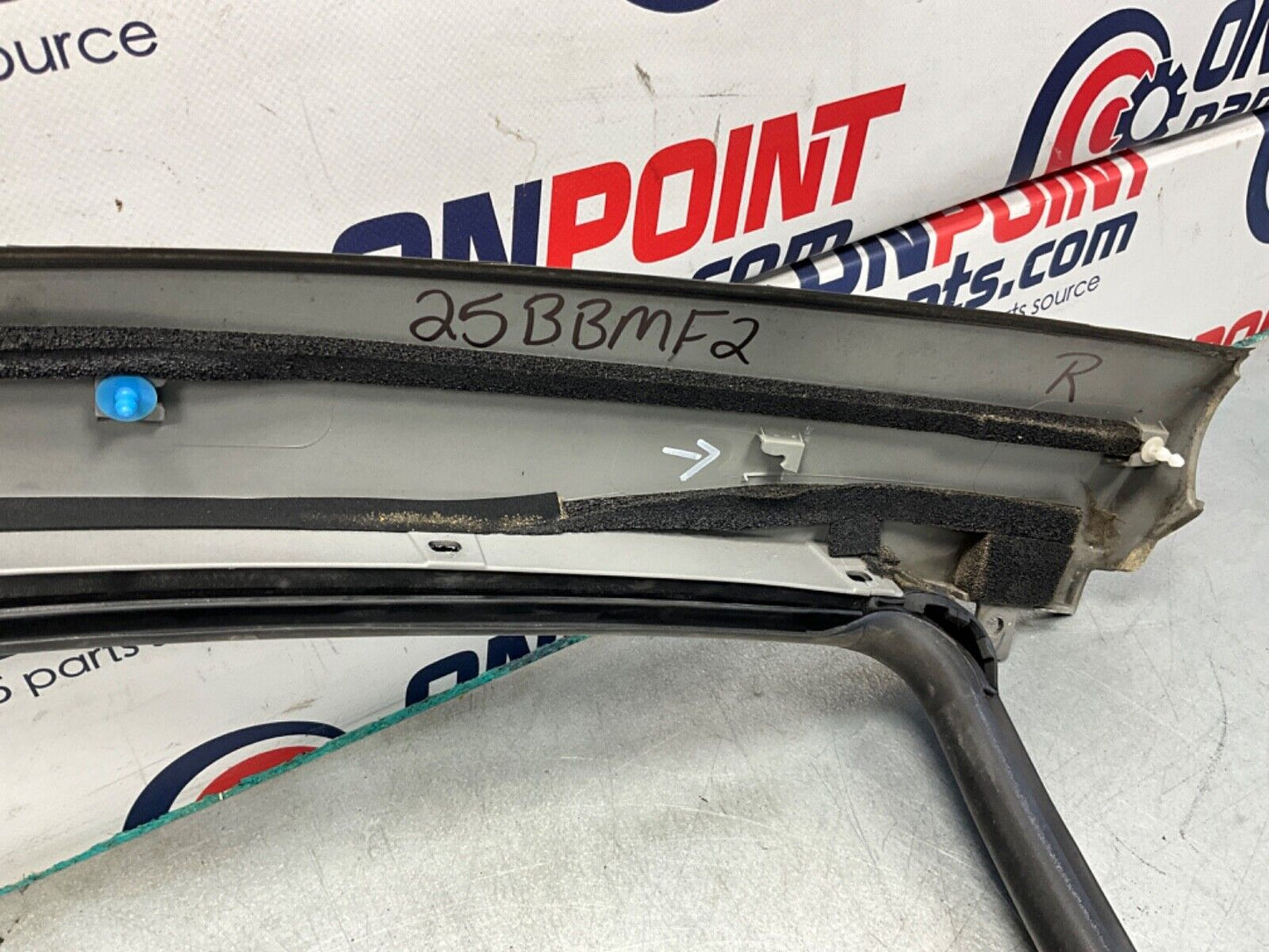 2007 Nissan Z33 350Z Passenger Right Exterior A Pillar Trim Complete OEM 25BBMF2 - On Point Parts Inc