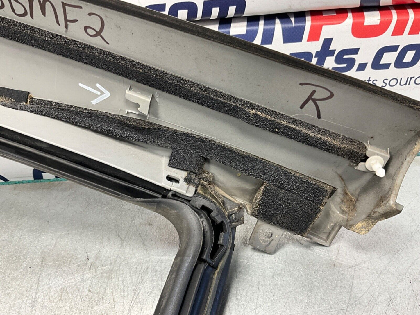 2007 Nissan Z33 350Z Passenger Right Exterior A Pillar Trim Complete OEM 25BBMF2 - On Point Parts Inc