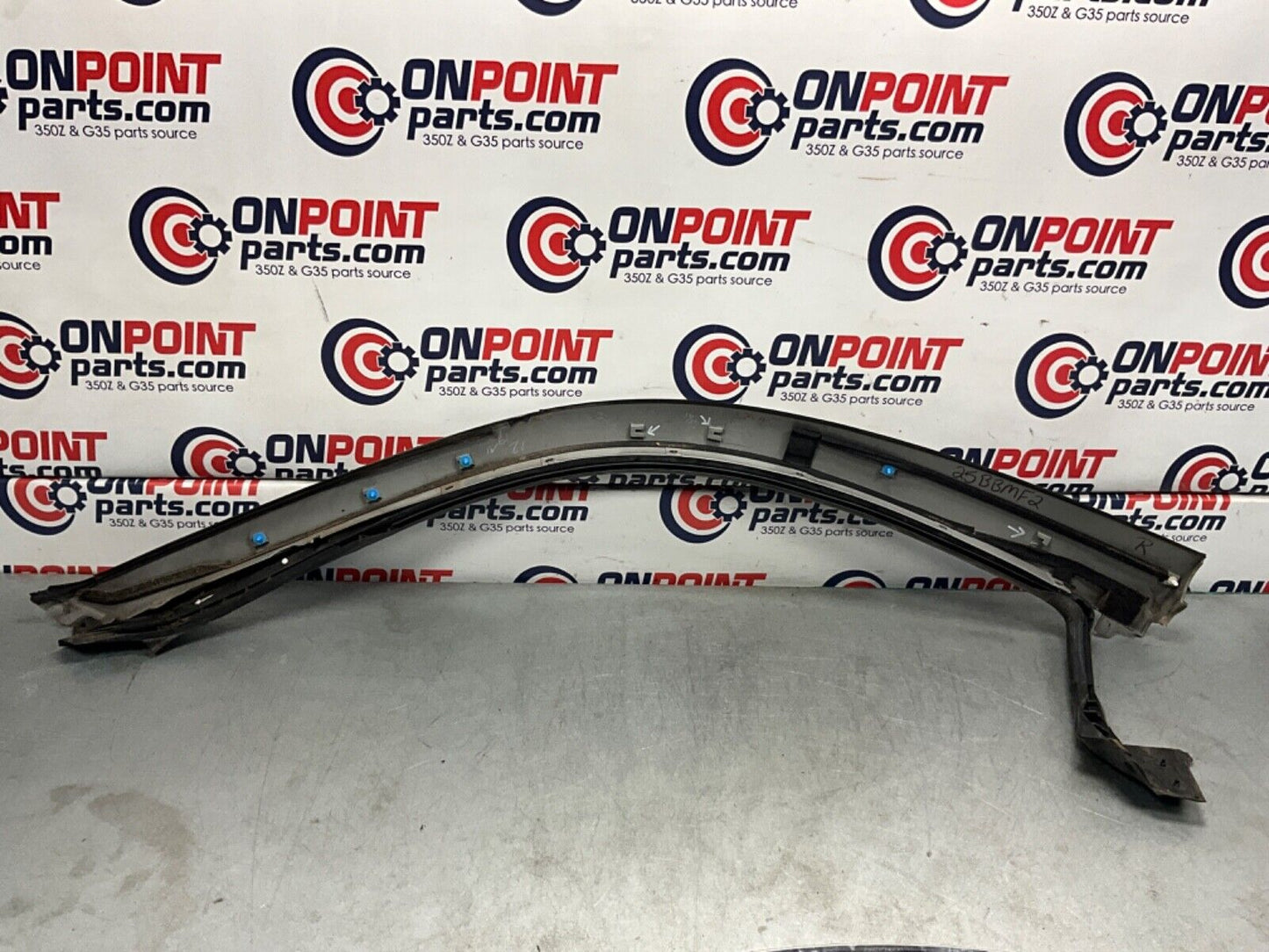 2007 Nissan Z33 350Z Passenger Right Exterior A Pillar Trim Complete OEM 25BBMF2 - On Point Parts Inc