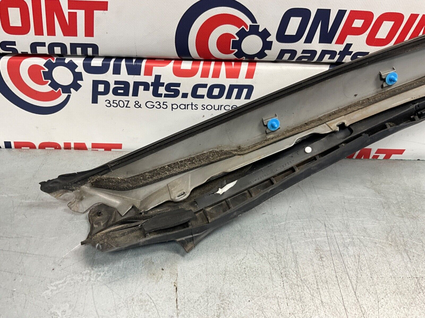 2007 Nissan Z33 350Z Passenger Right Exterior A Pillar Trim Complete OEM 25BBMF2 - On Point Parts Inc