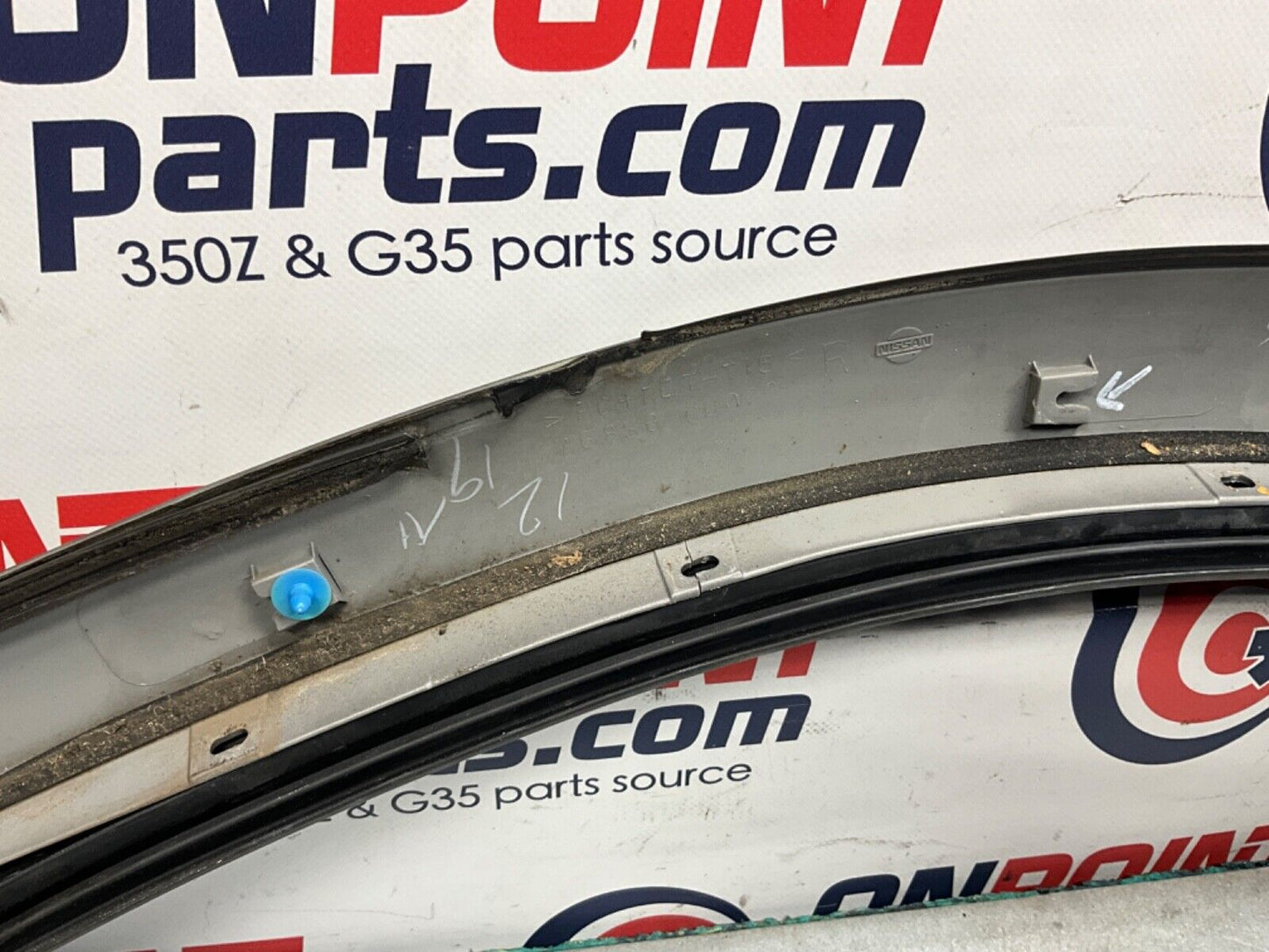 2007 Nissan Z33 350Z Passenger Right Exterior A Pillar Trim Complete OEM 25BBMF2 - On Point Parts Inc
