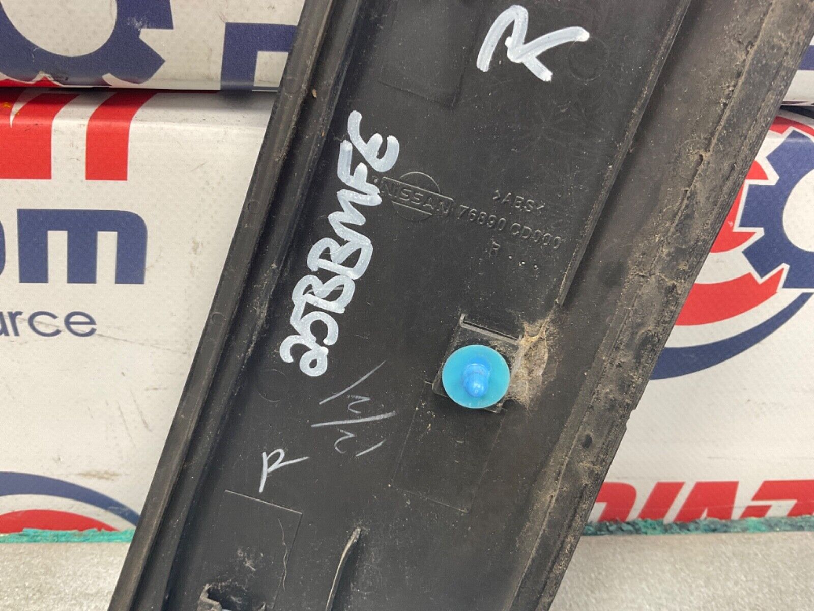 2007 Nissan Z33 350Z Passenger Right Exterior B Pillar Trim 76890 OEM 25BBMFE - On Point Parts Inc