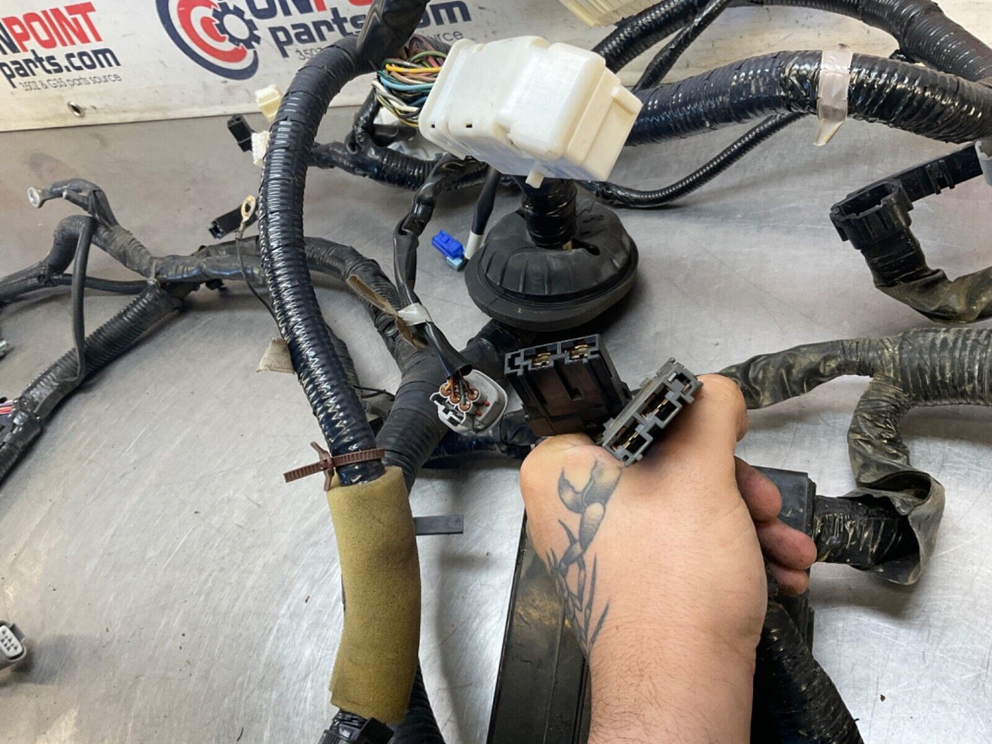 2007 Nissan Z33 350Z VQ35DE High Rev Engine Bay Body Harness MT 143k OEM 25BBMFK - On Point Parts Inc