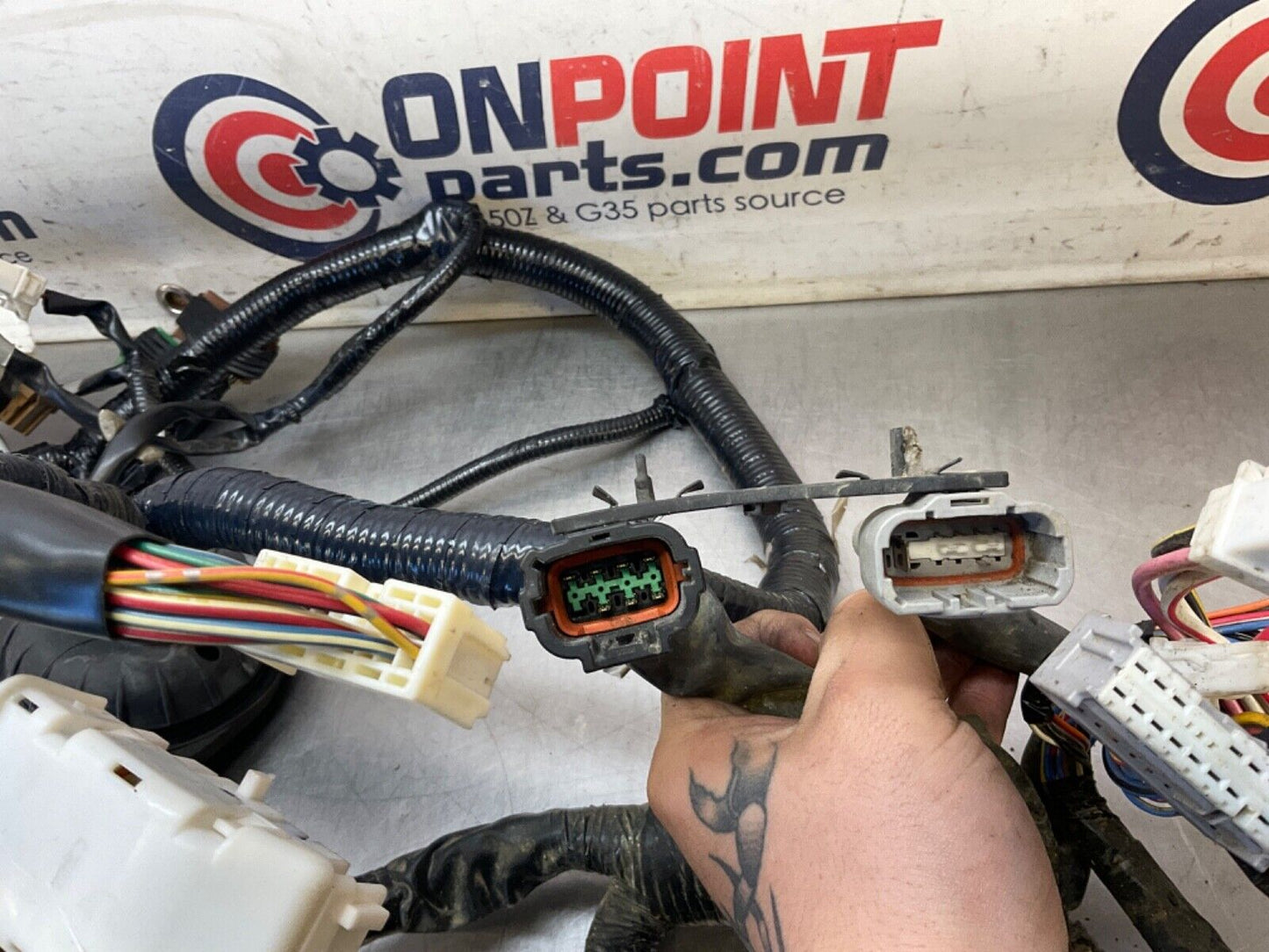 2007 Nissan Z33 350Z VQ35DE High Rev Engine Bay Body Harness MT 143k OEM 25BBMFK - On Point Parts Inc