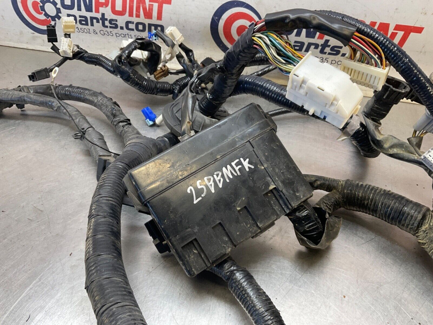 2007 Nissan Z33 350Z VQ35DE High Rev Engine Bay Body Harness MT 143k OEM 25BBMFK - On Point Parts Inc