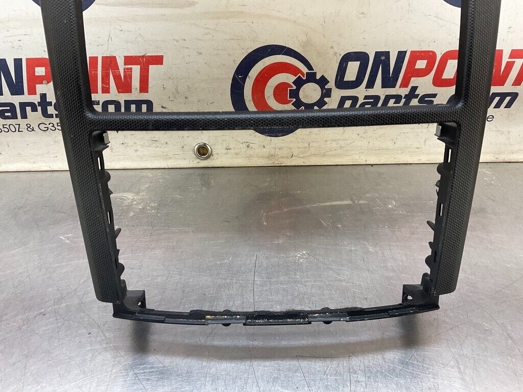 2008 Nissan Z33 350Z Front Center Dash Bezel Trim OEM 24BBTF7 - On Point Parts Inc